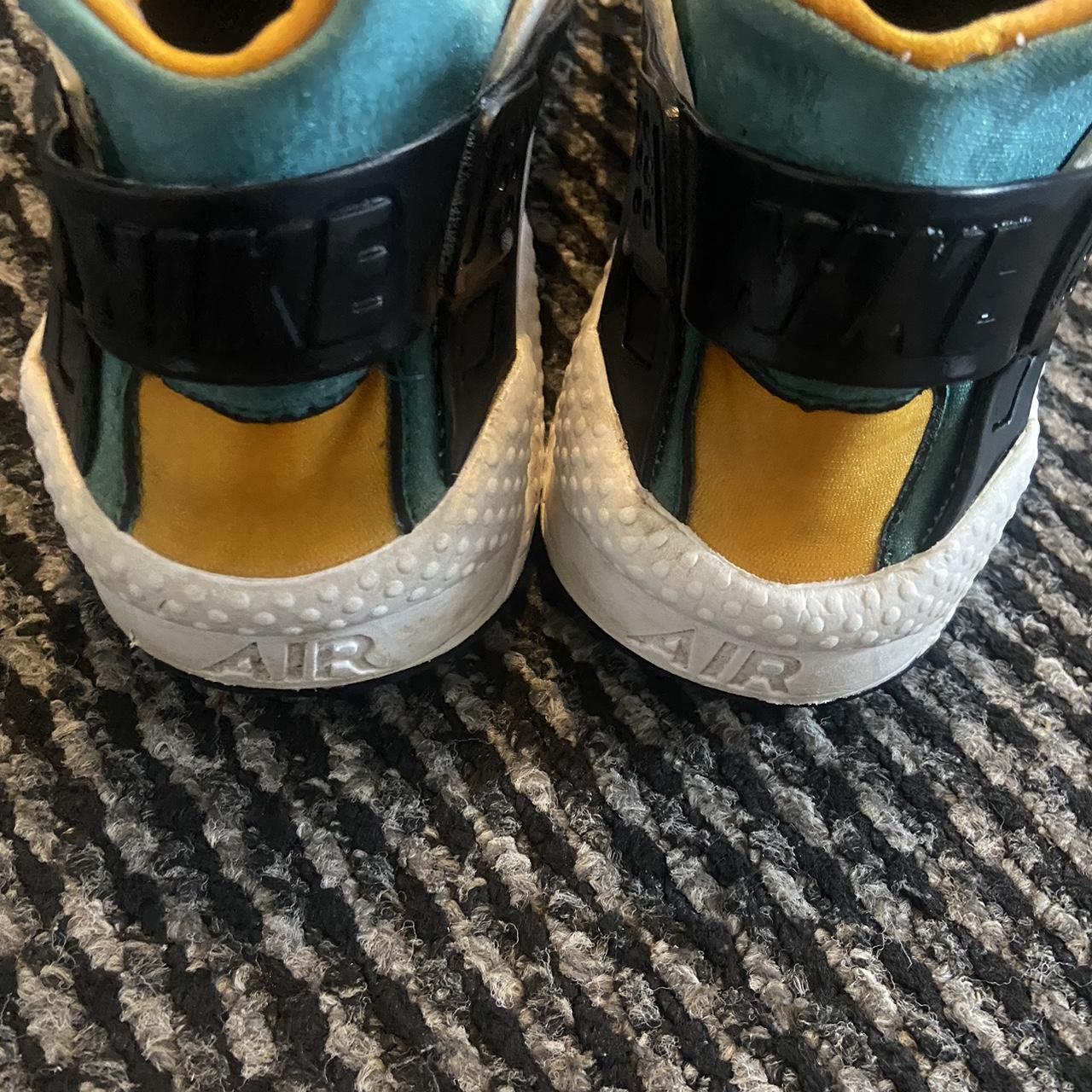 huaraches nike blue and black