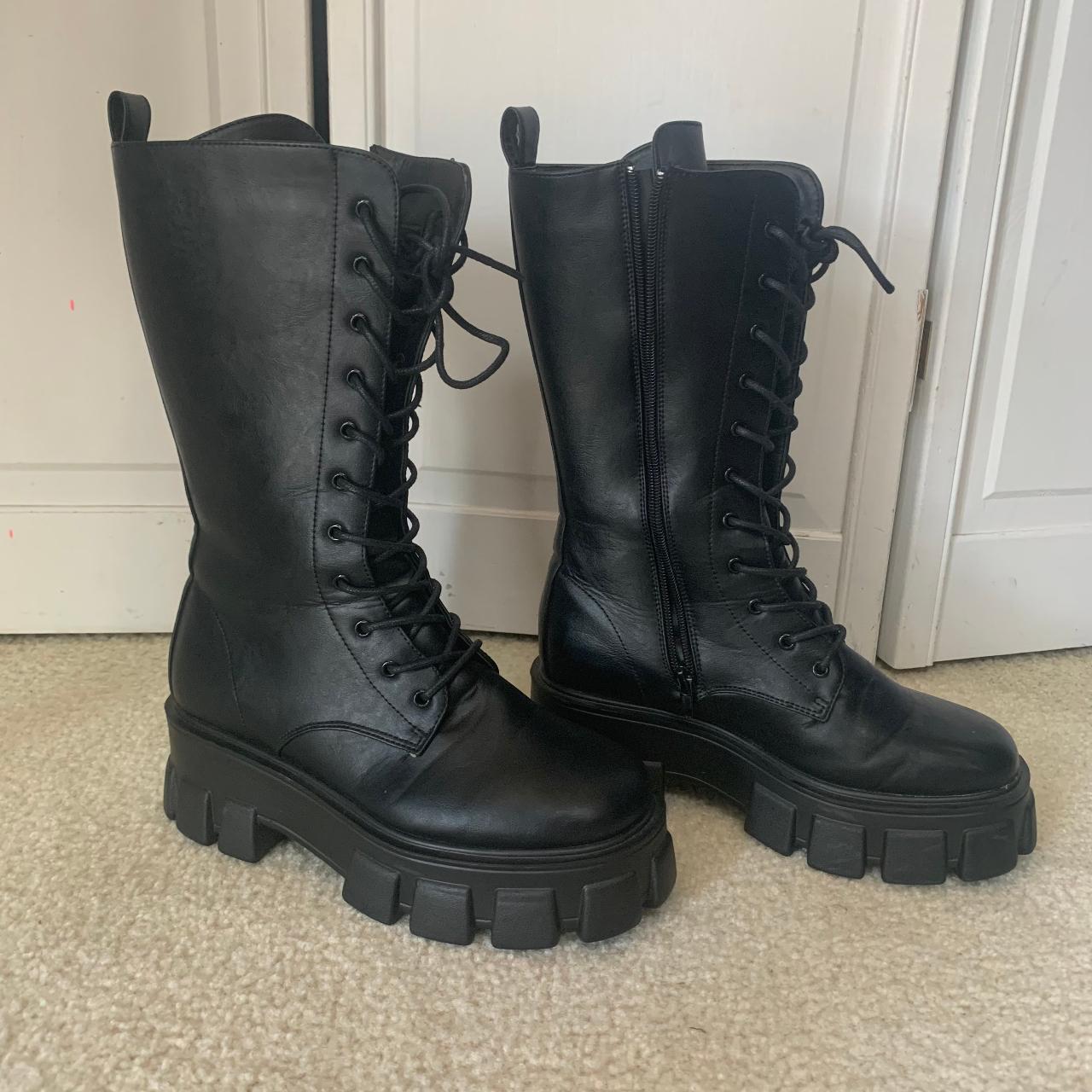 Demonia Women's Black Boots | Depop