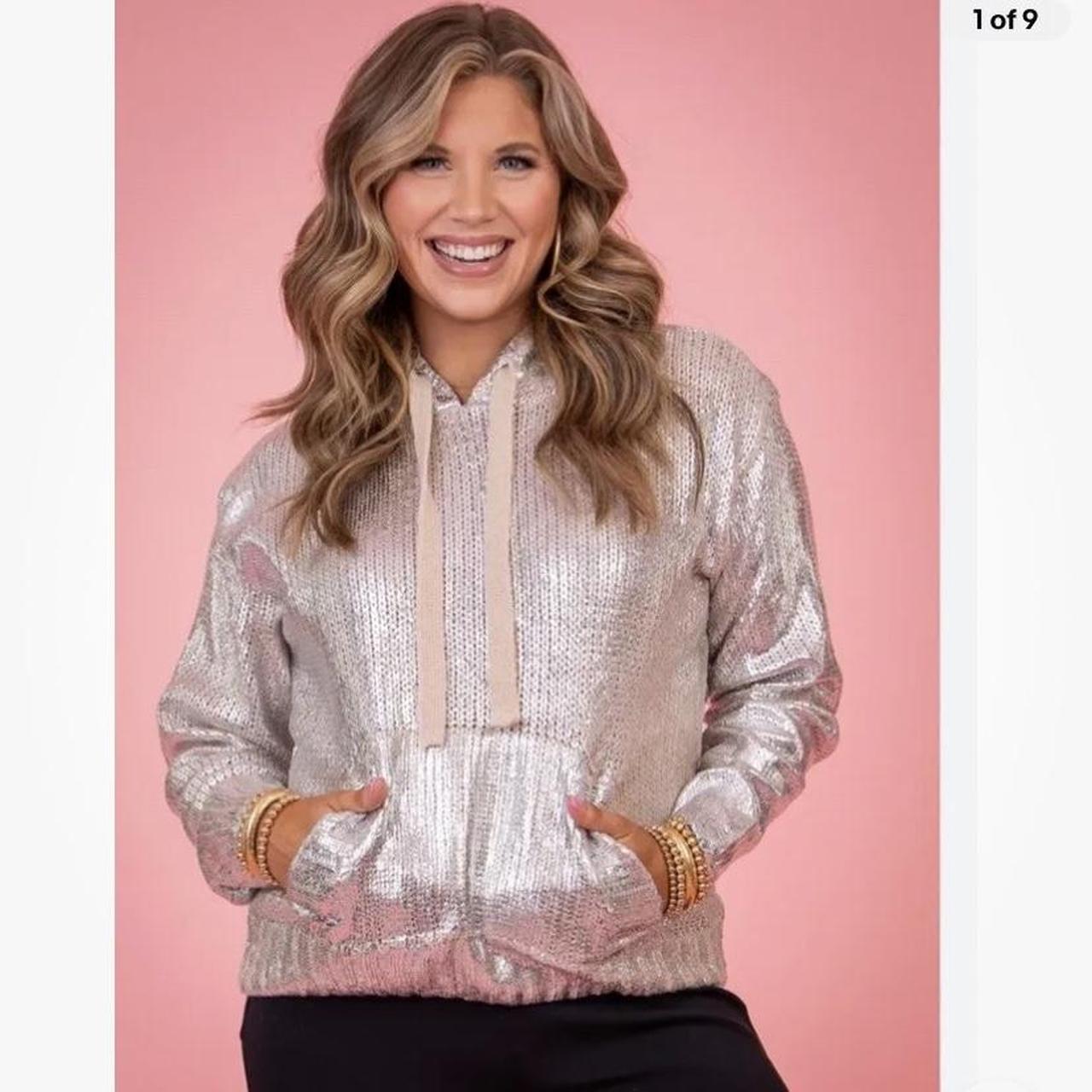 【おしゃれ】 ZARA WOMAN FW23 SILVER FOIL HOODED KNIT SWEATSHIRT | Depop タイヤ・ホイール