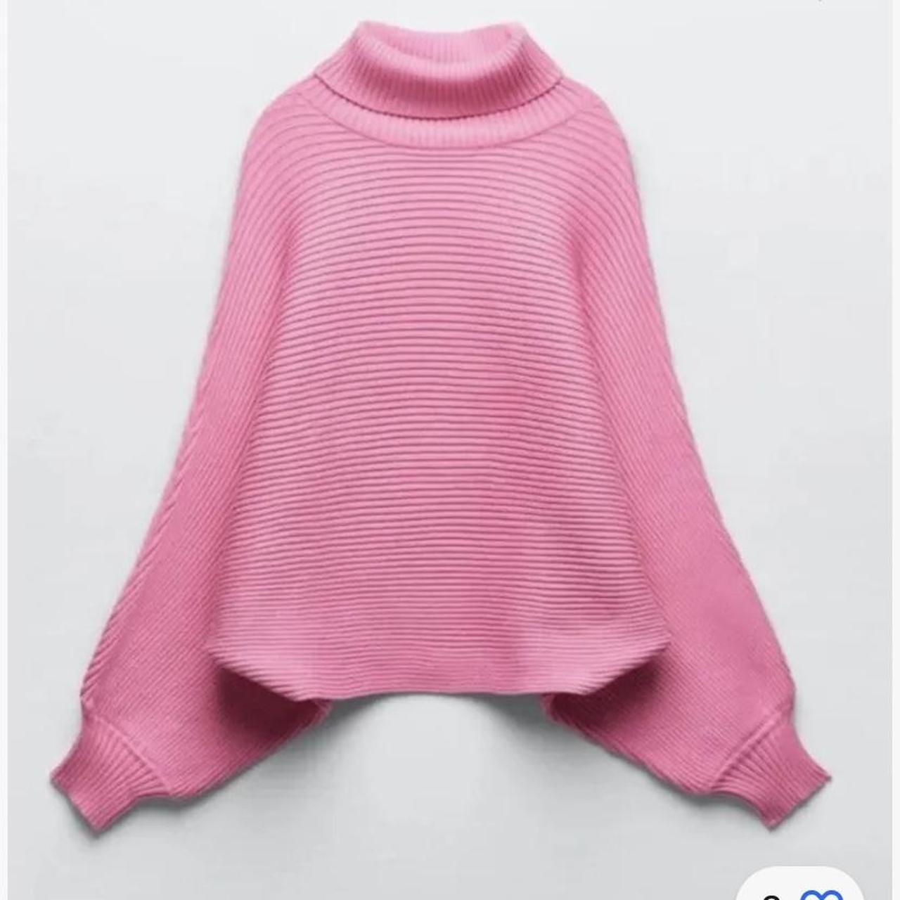BNWT Zara Pink High Neck Sweater Knit Mini
