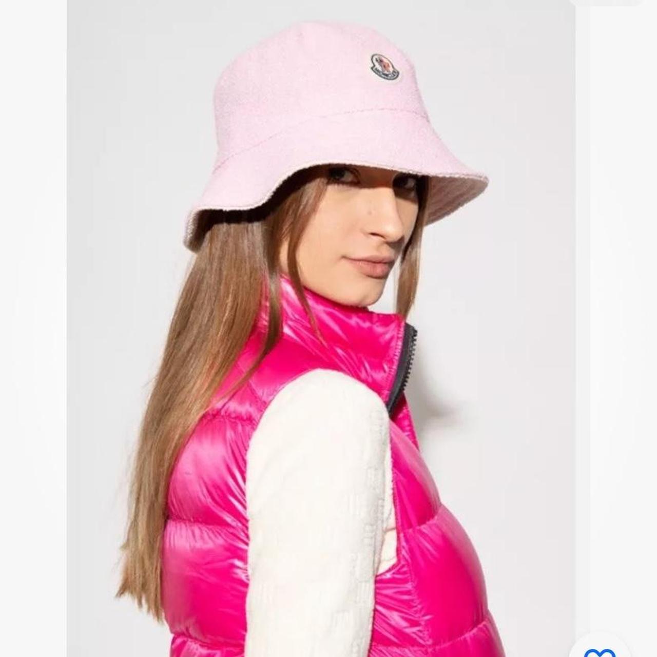 ハット MONCLER Woman Hat Pink K20933B00036A9327 517 Moncler Moncler Reversible Terry Bucket Hat (Hats) IFCHIC.COM