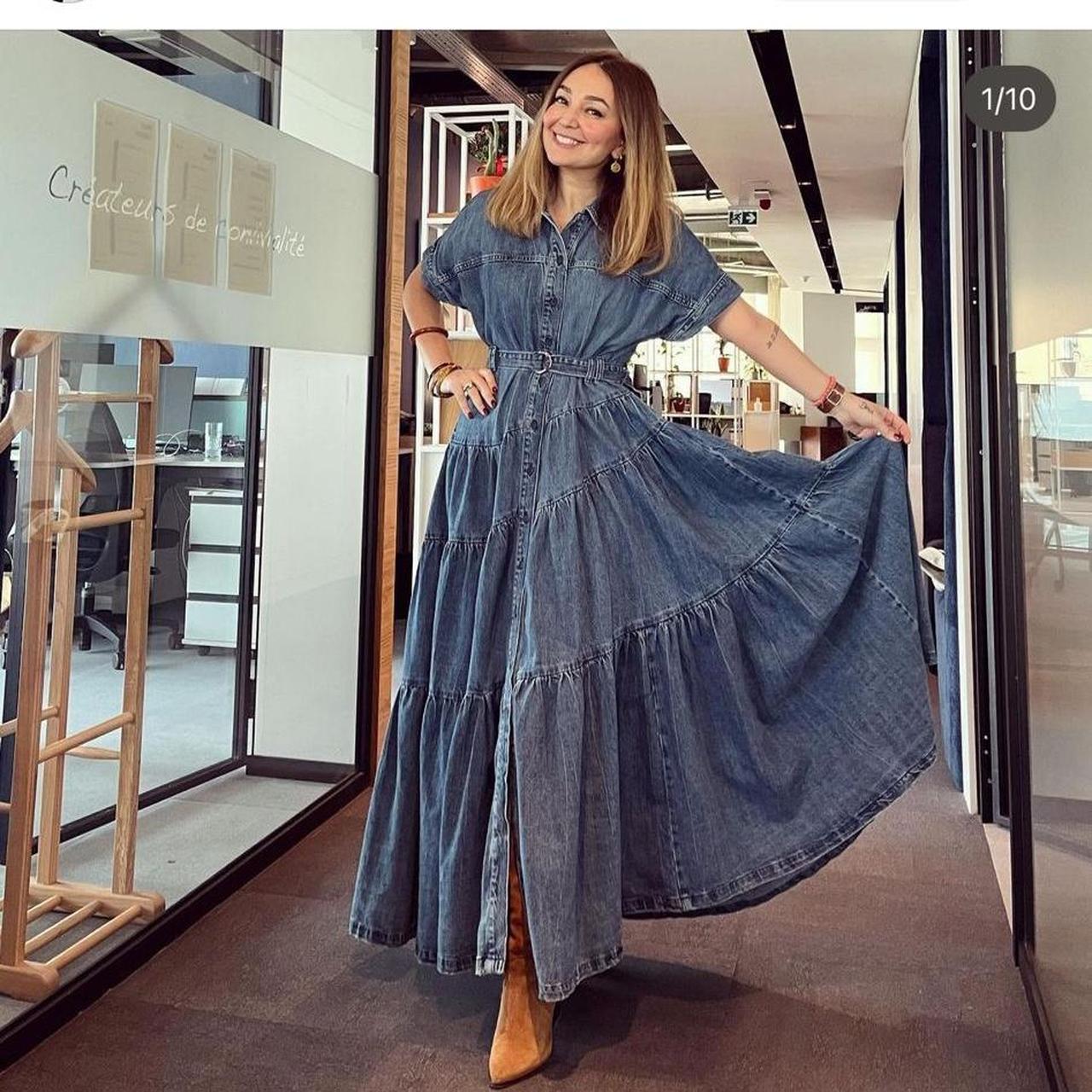 BNWT Zara ZW Collection Denim Dress Size XS/S /6840/060 | Depop