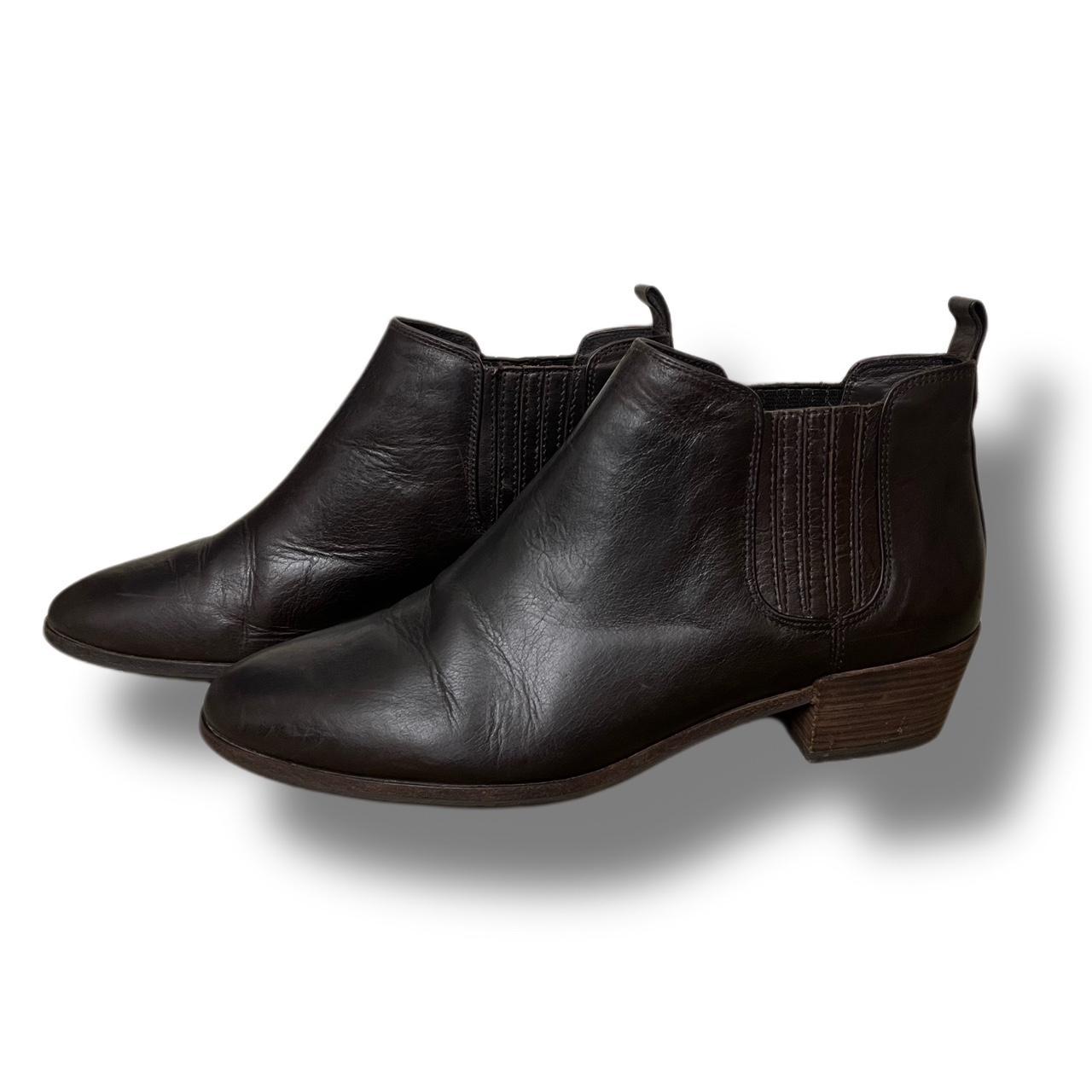 michael kors brown leather boots