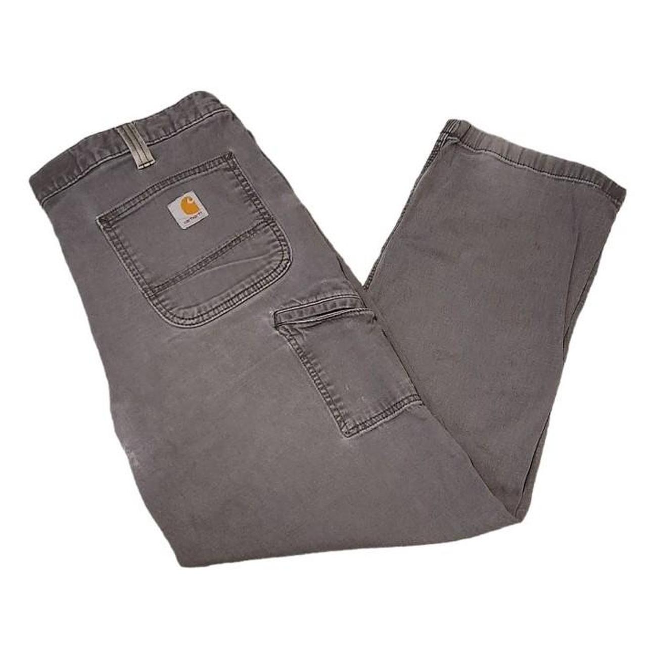 Grey Relaxed Fit Carhartt Pants Size 38x30 Depop