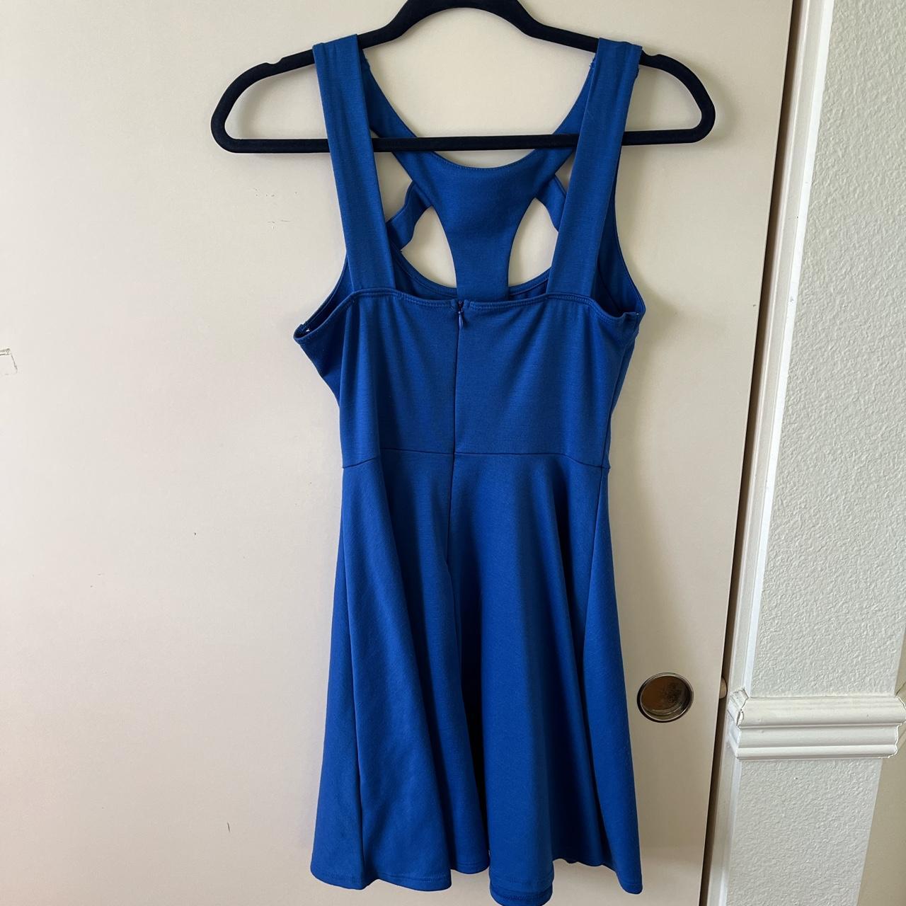 LUSH Clothing Women's Blue Dress | Depop