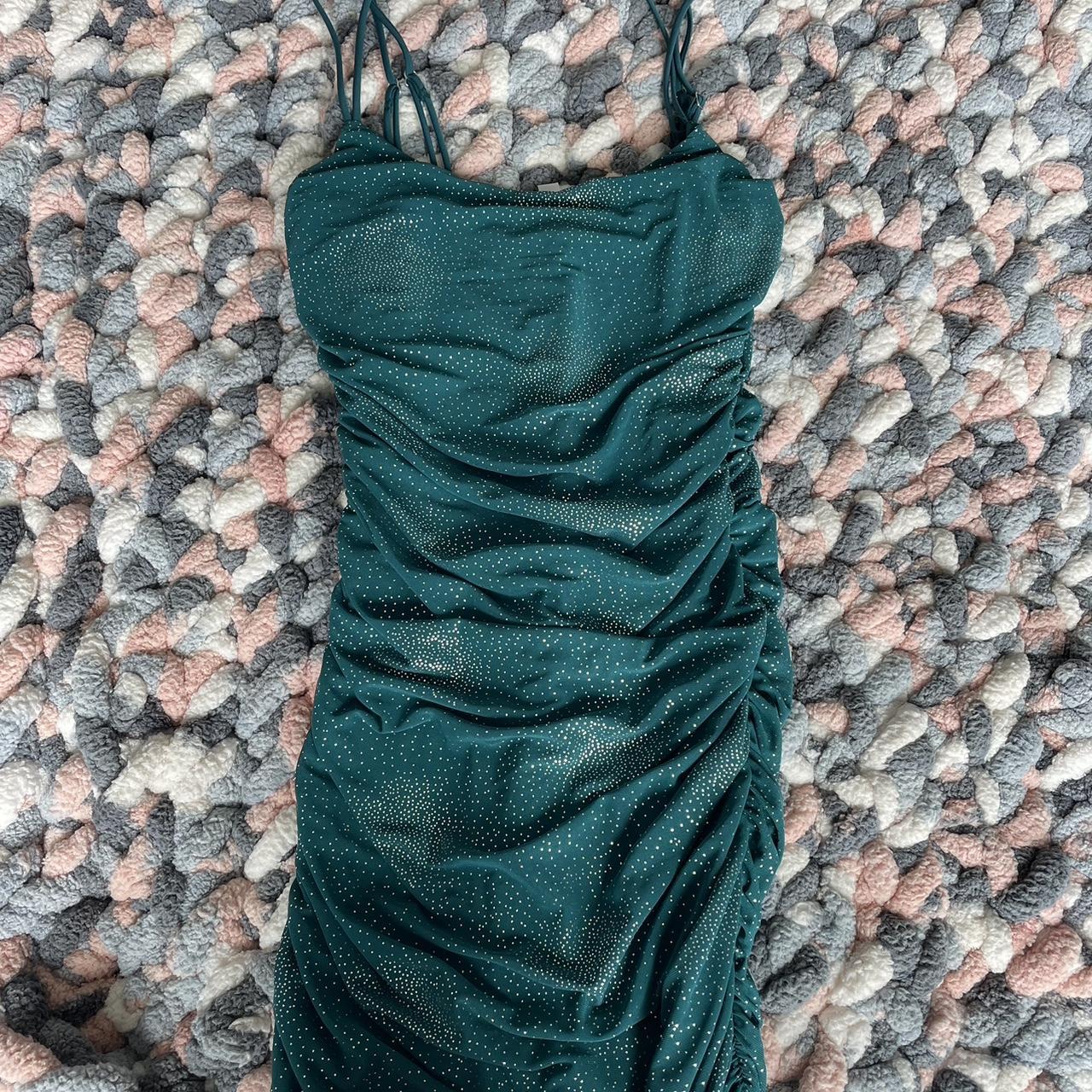 Lucy in the sky dress Emerald and a little sparkly... Depop
