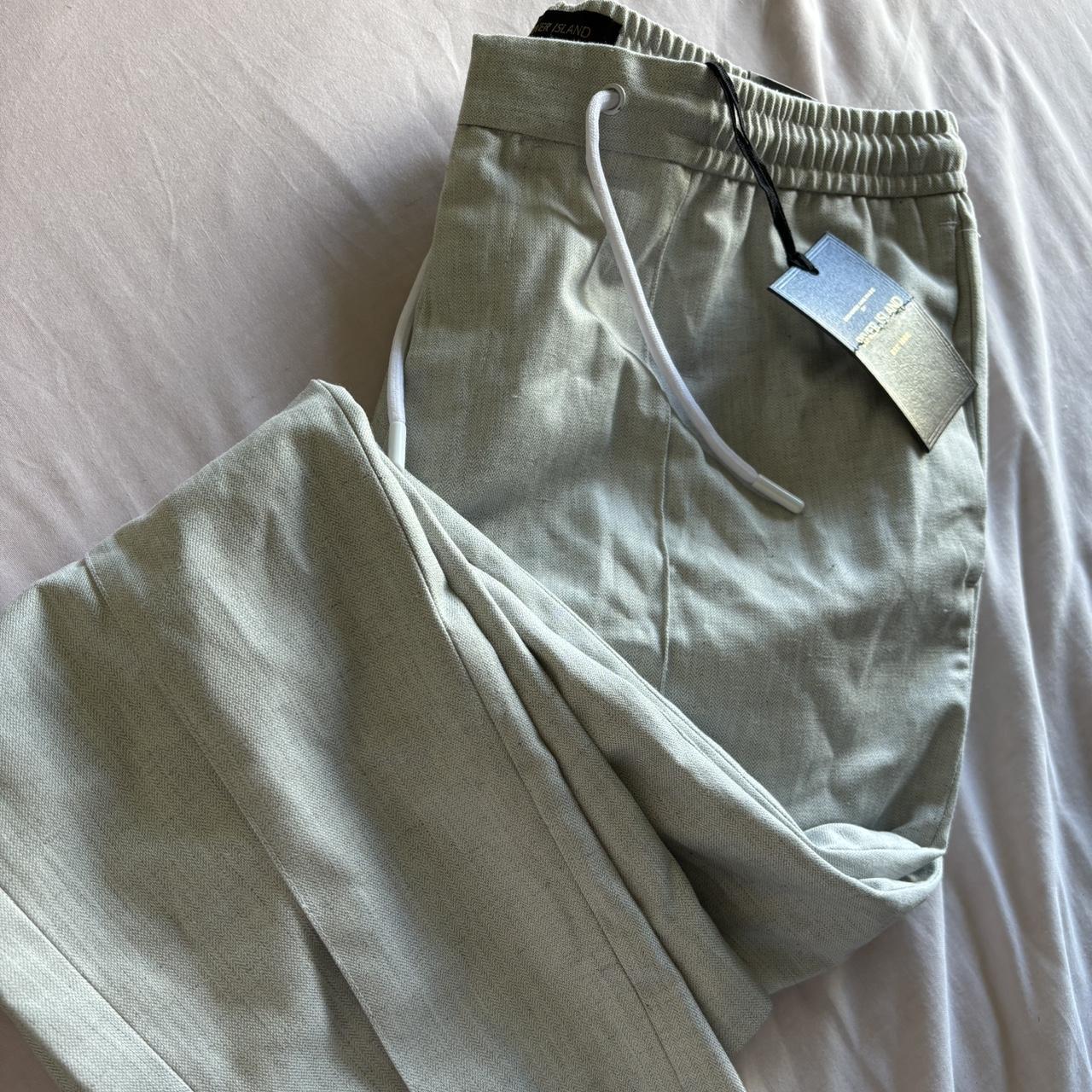 men’s river island smart trousers, drawstring... - Depop