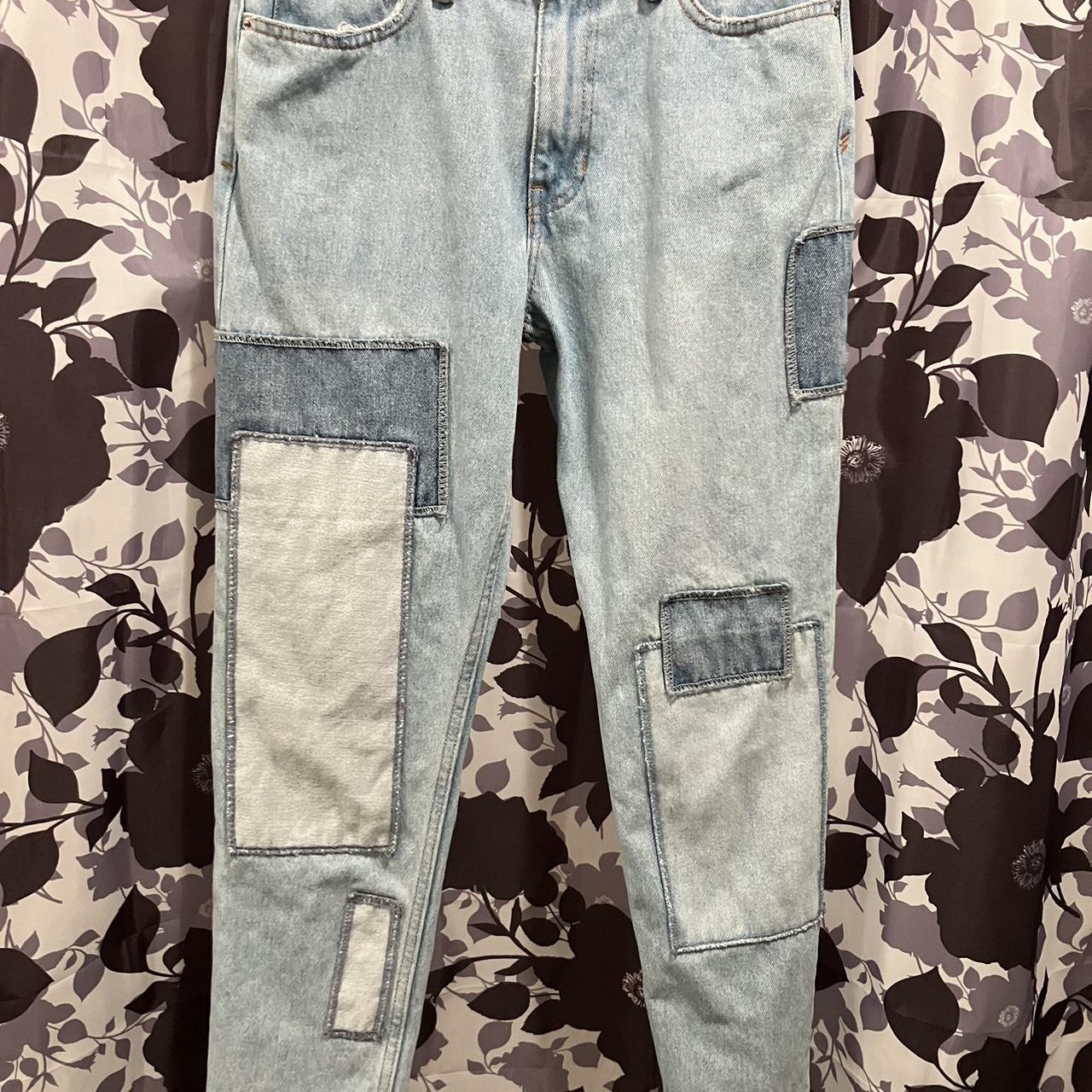 skater/streetwear baggy patchwork jeans... - Depop