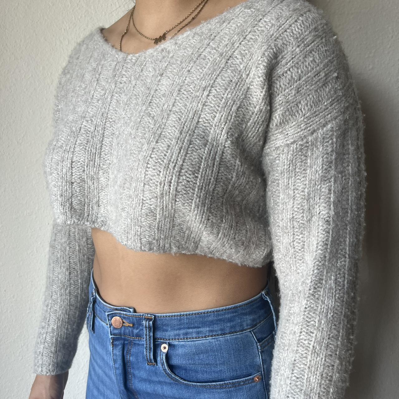 Zara Women's Cream Jumper Depop