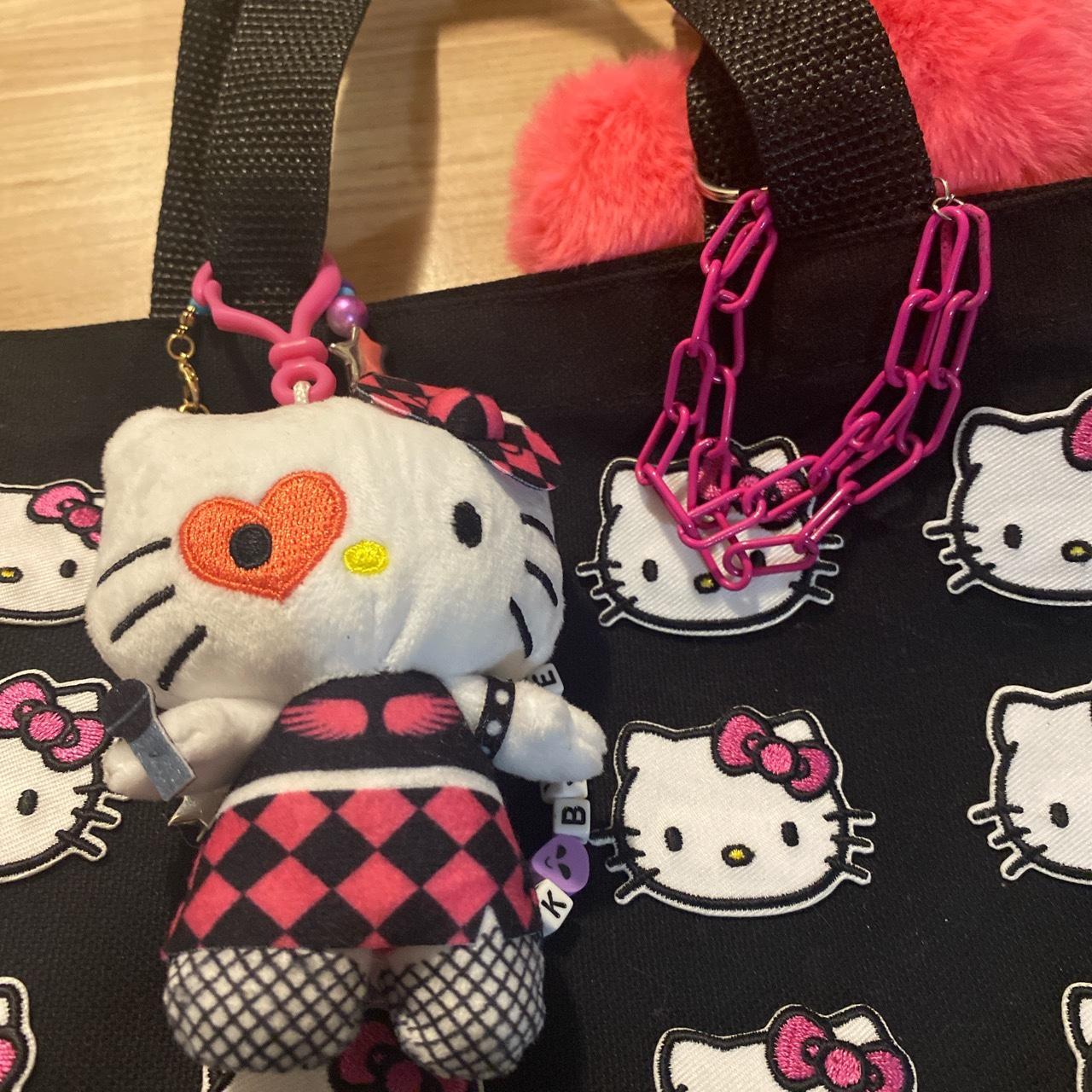 Sanrio Hello Kitty Mini Barrel Bag Small pocket on - Depop