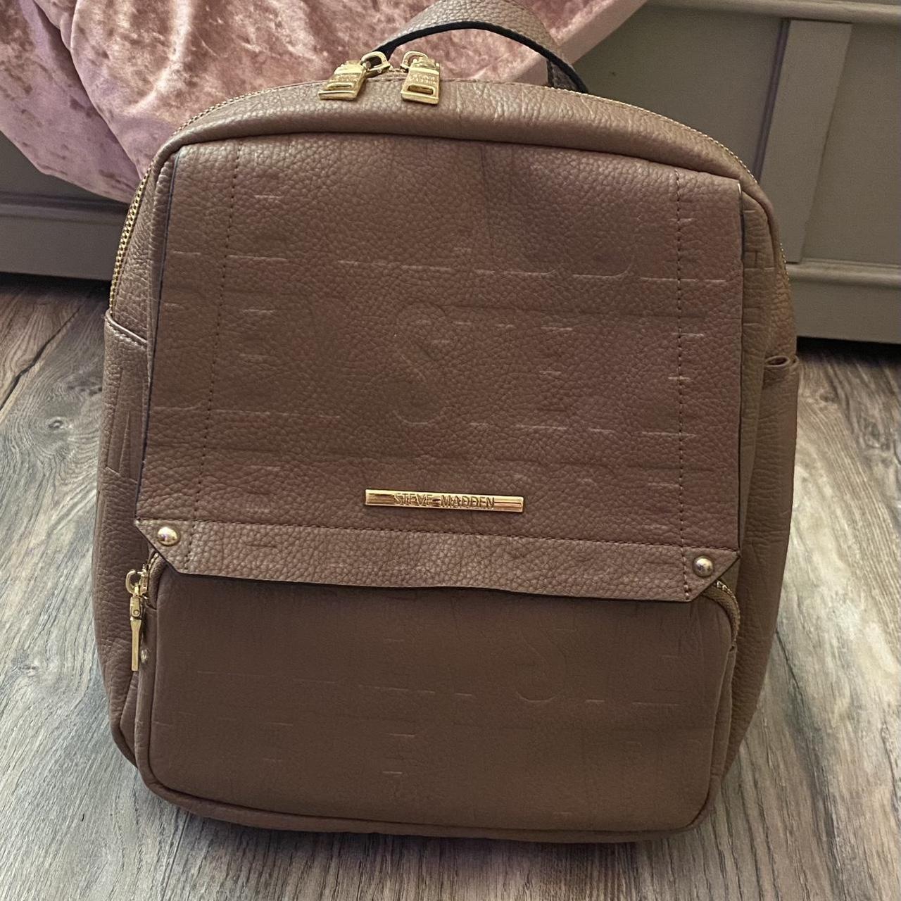 Steve madden faux deals leather backpack