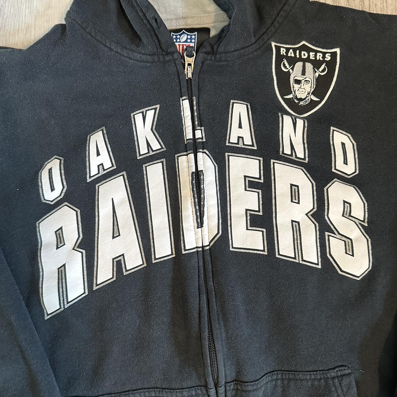 Vintage NFL Oakland Raiders Jacket w Arm and Back - Depop