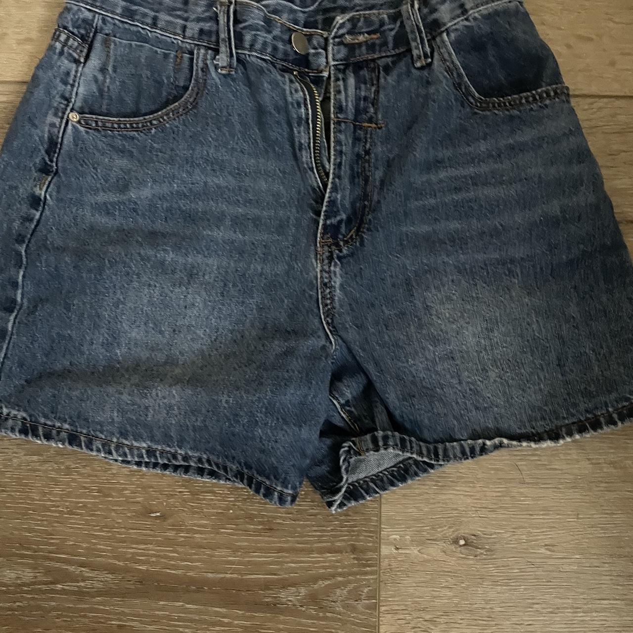 shein jean shorts. worn a few times but are still... - Depop