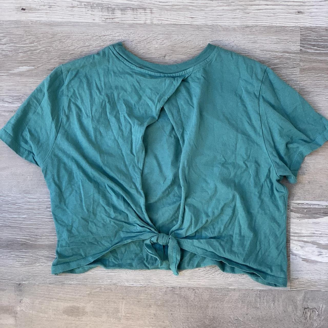 Cold Crush Women's Green and Blue Crop-top (2)
