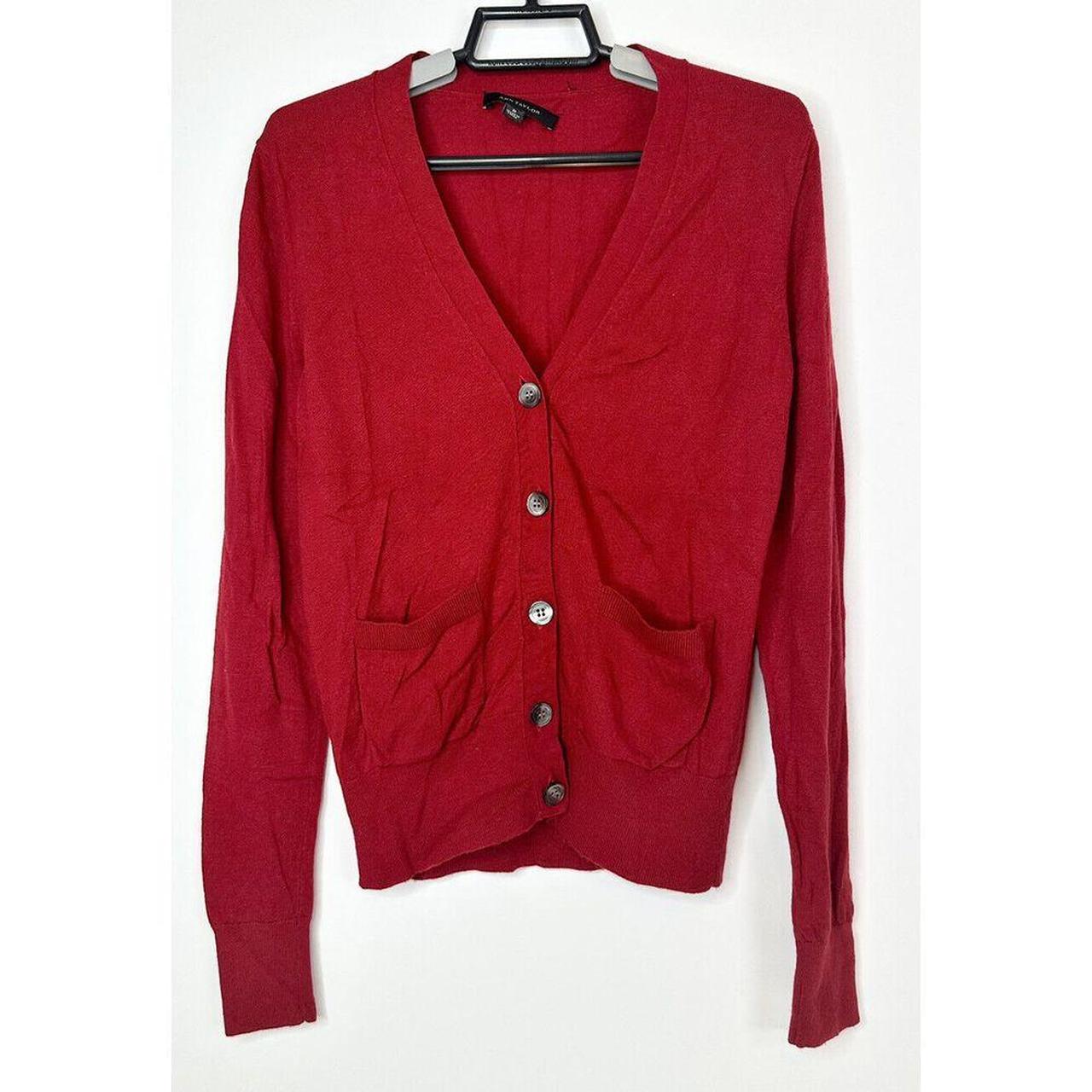 Ann Taylor Womens Cardigan Sweater Sz Small Red. Depop