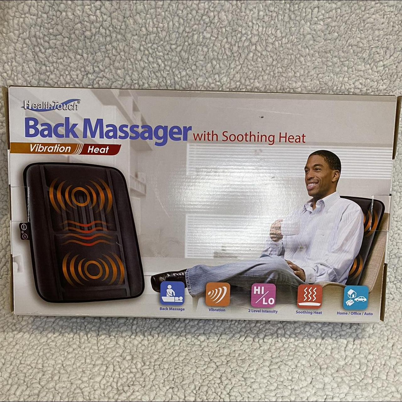 Health Touch Back Massager, Vibration Massage, Soothing Heat, Back