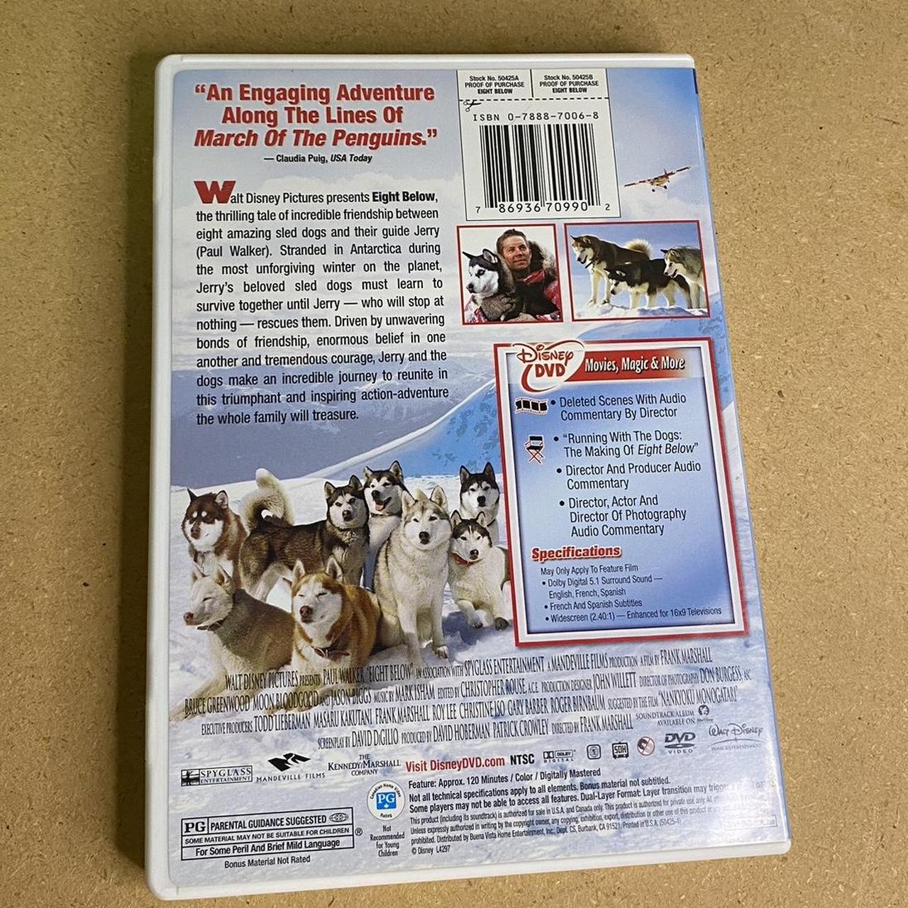 Disney's Eight Below On DVD •in great... | Depop, image size:1280x1280