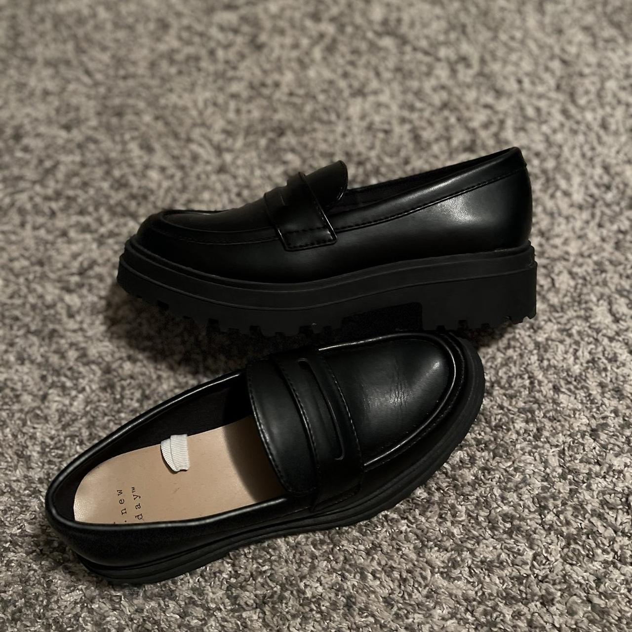 Target Women's Black Loafers | Depop