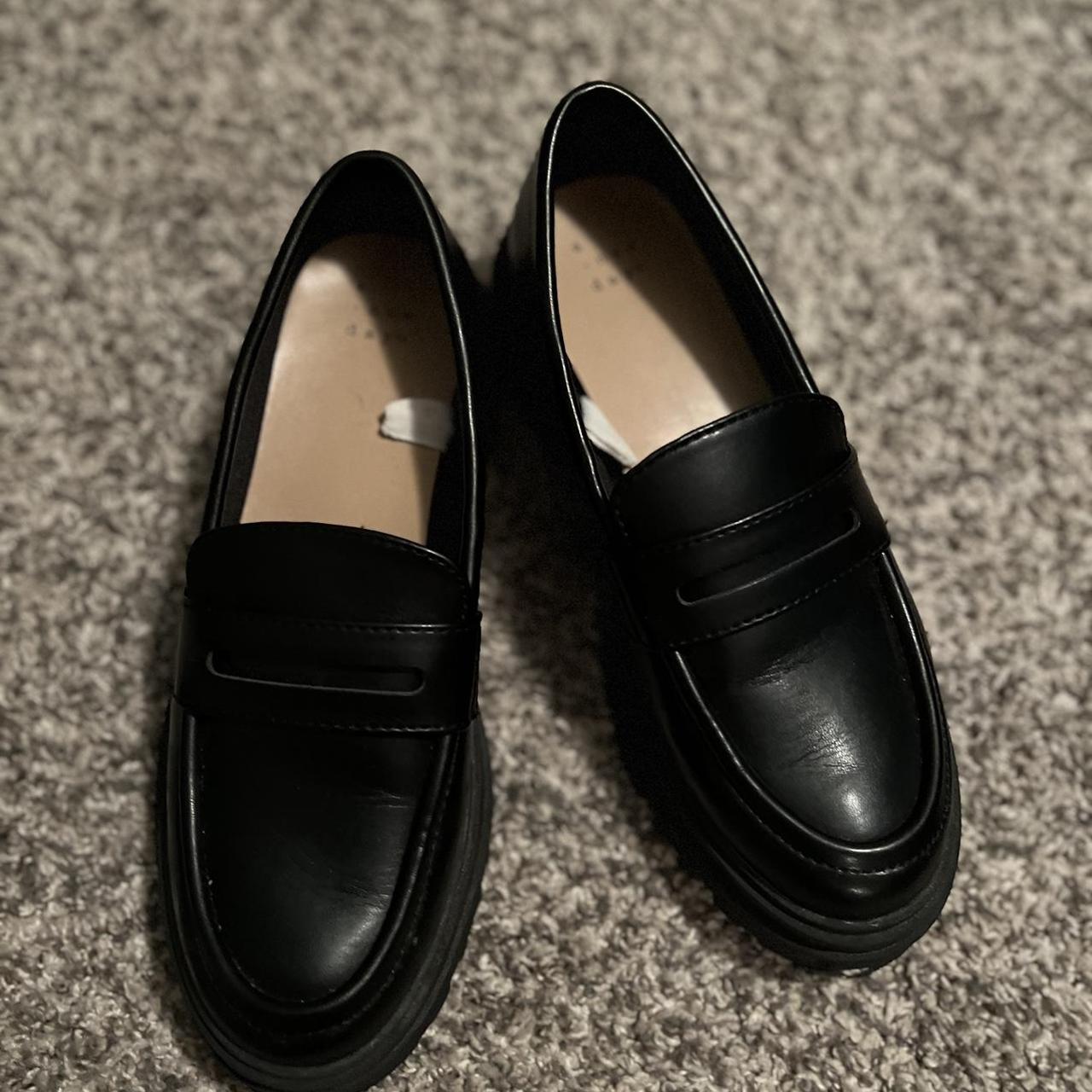 Target Women's Black Loafers Depop