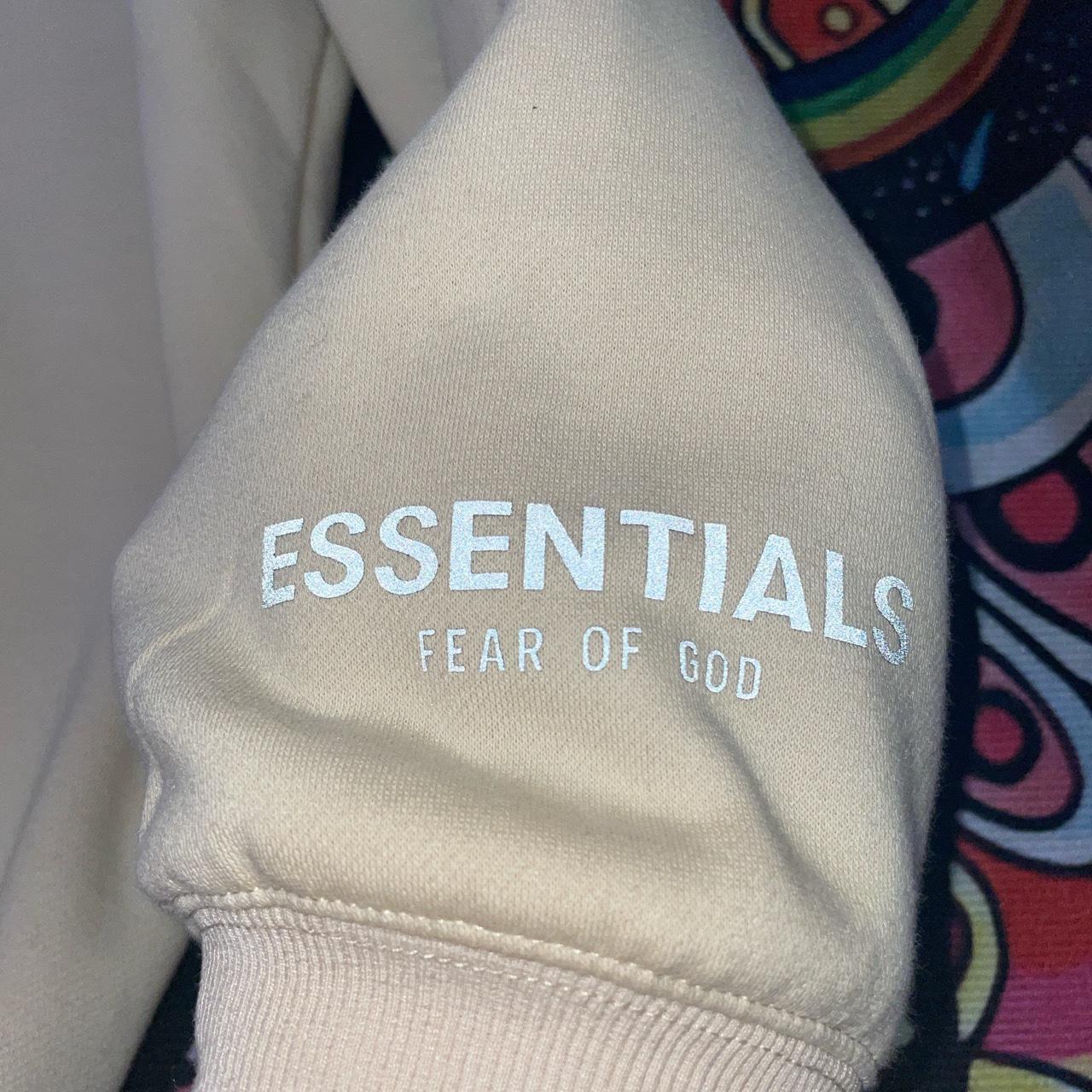 Essentials Men's Cream Jumper Depop