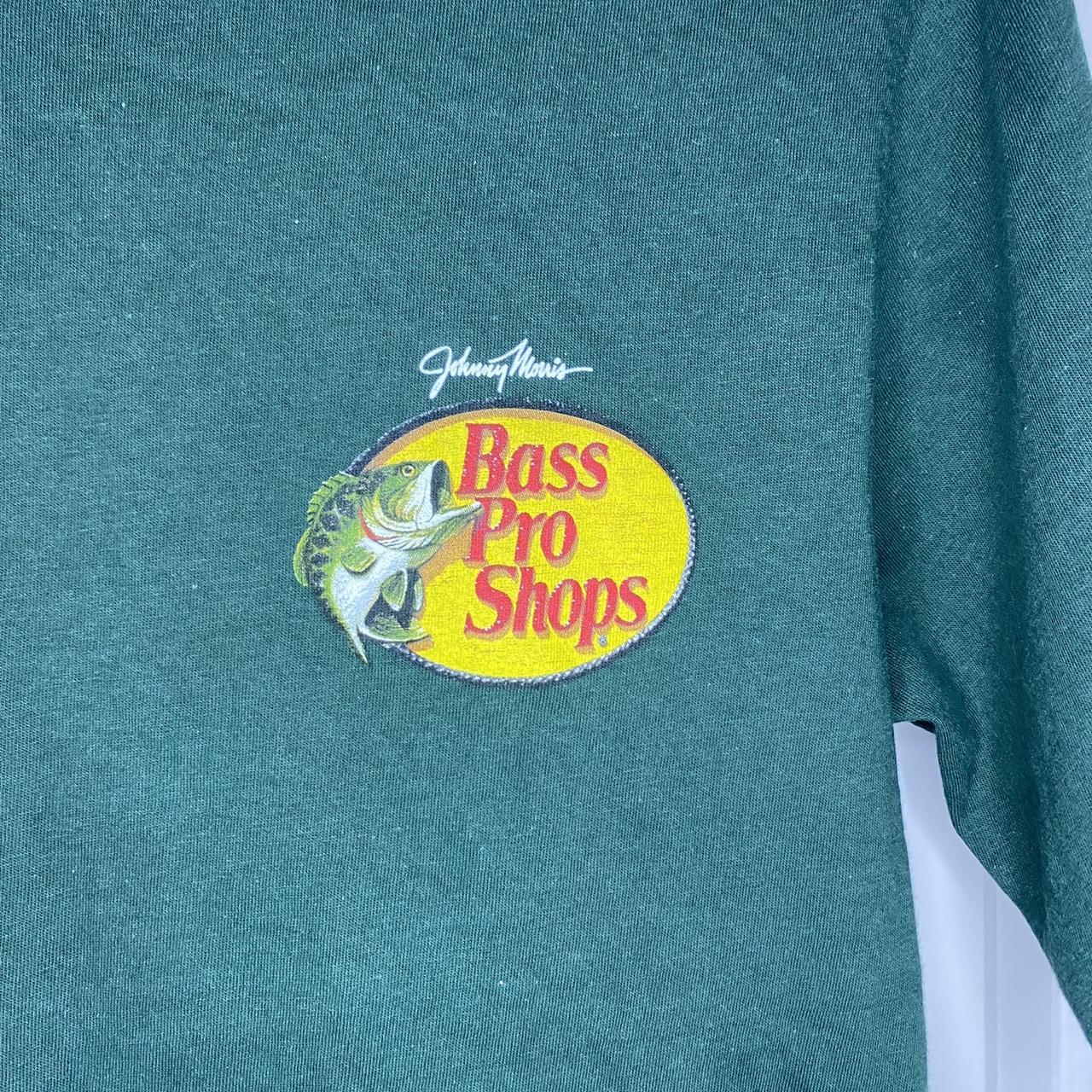 Small green bass pro shirt. Worn twice. Couple of... - Depop