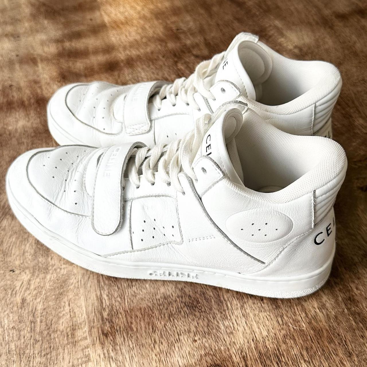 CELINE◆お洒落 CT-02トレイナー ミッドスニーカー カーフ WHITE CELINE◇お洒落 CT-02トレイナー ミッドスニーカー カーフ WHITE