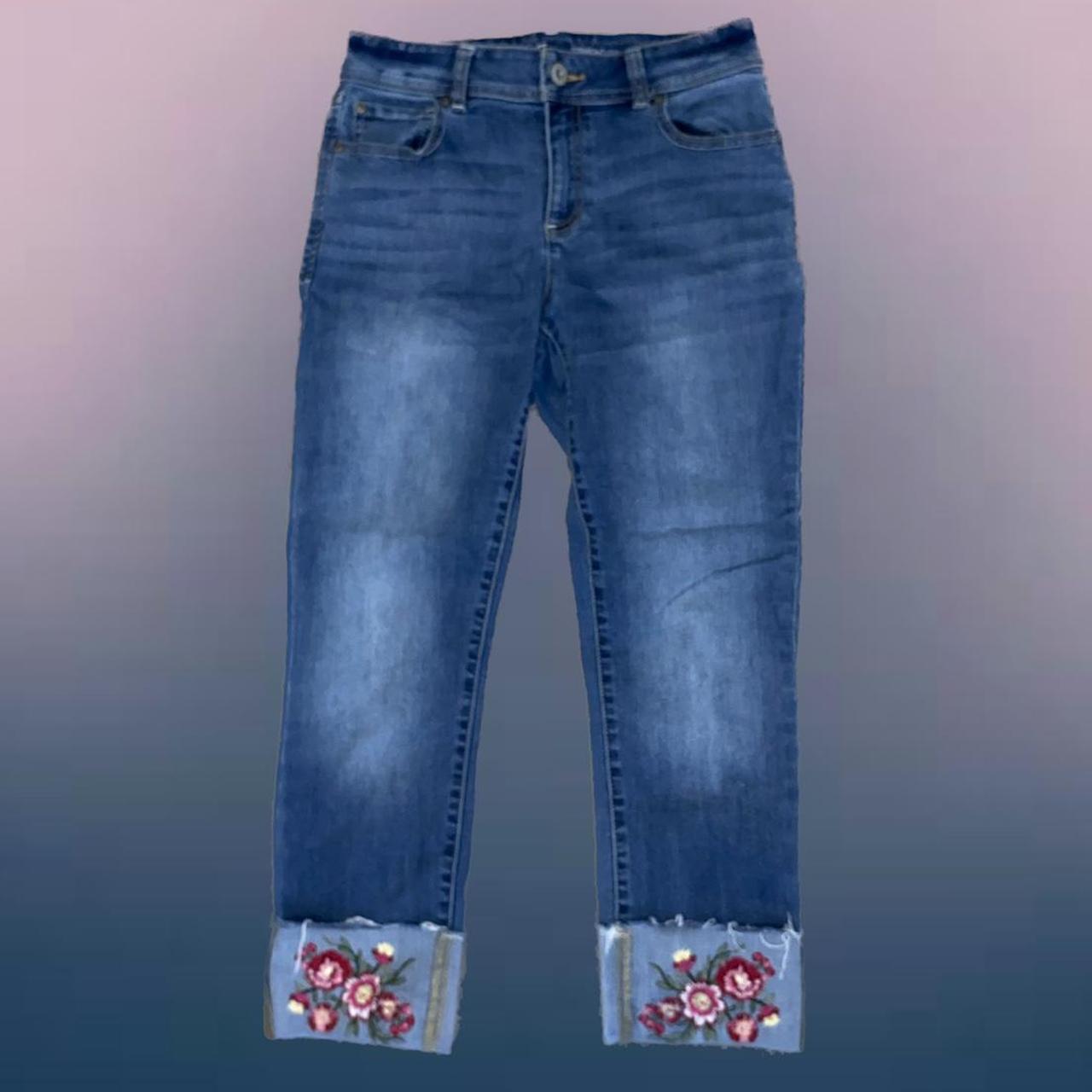 Inc clearance embroidered jeans