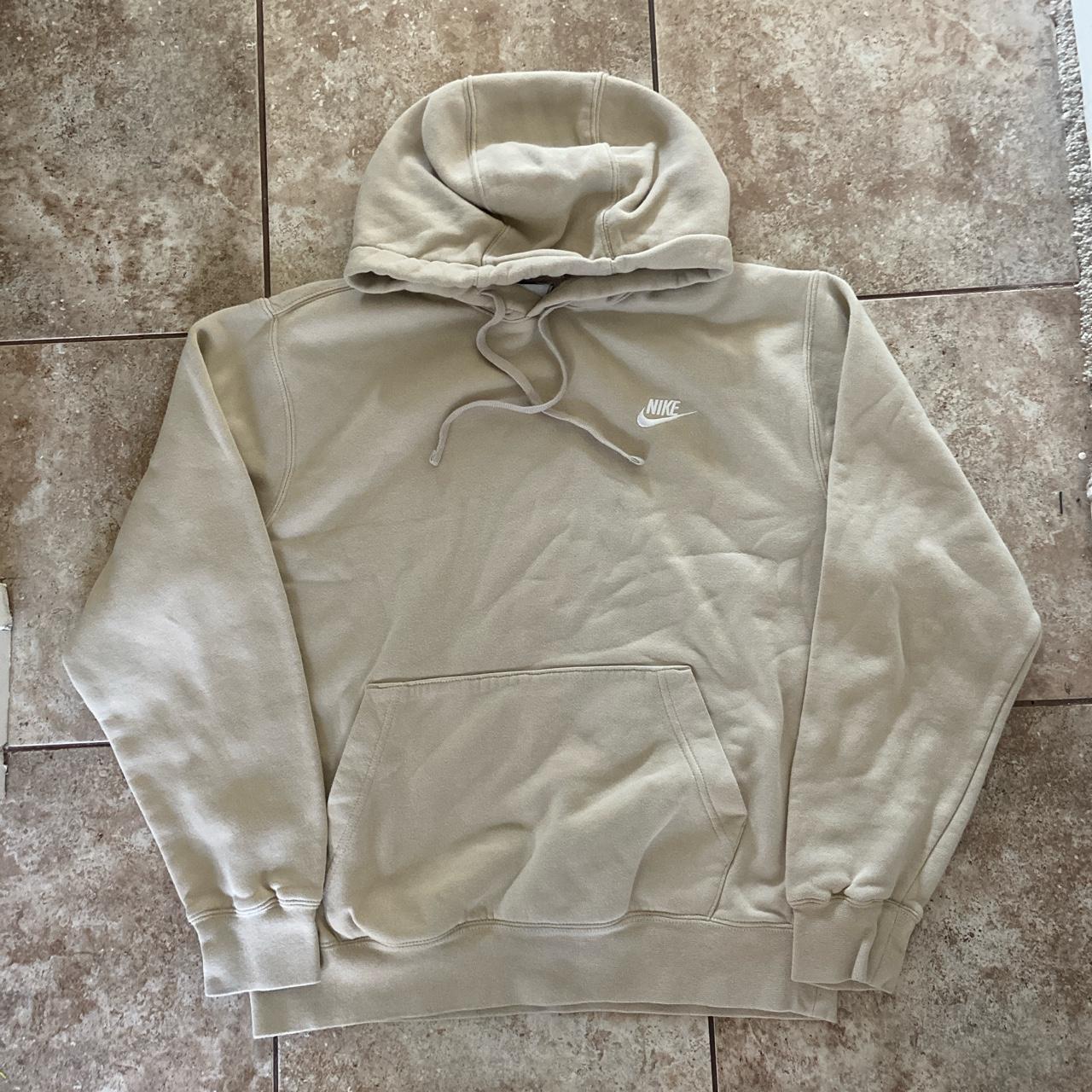 Nike cream hoodie Depop