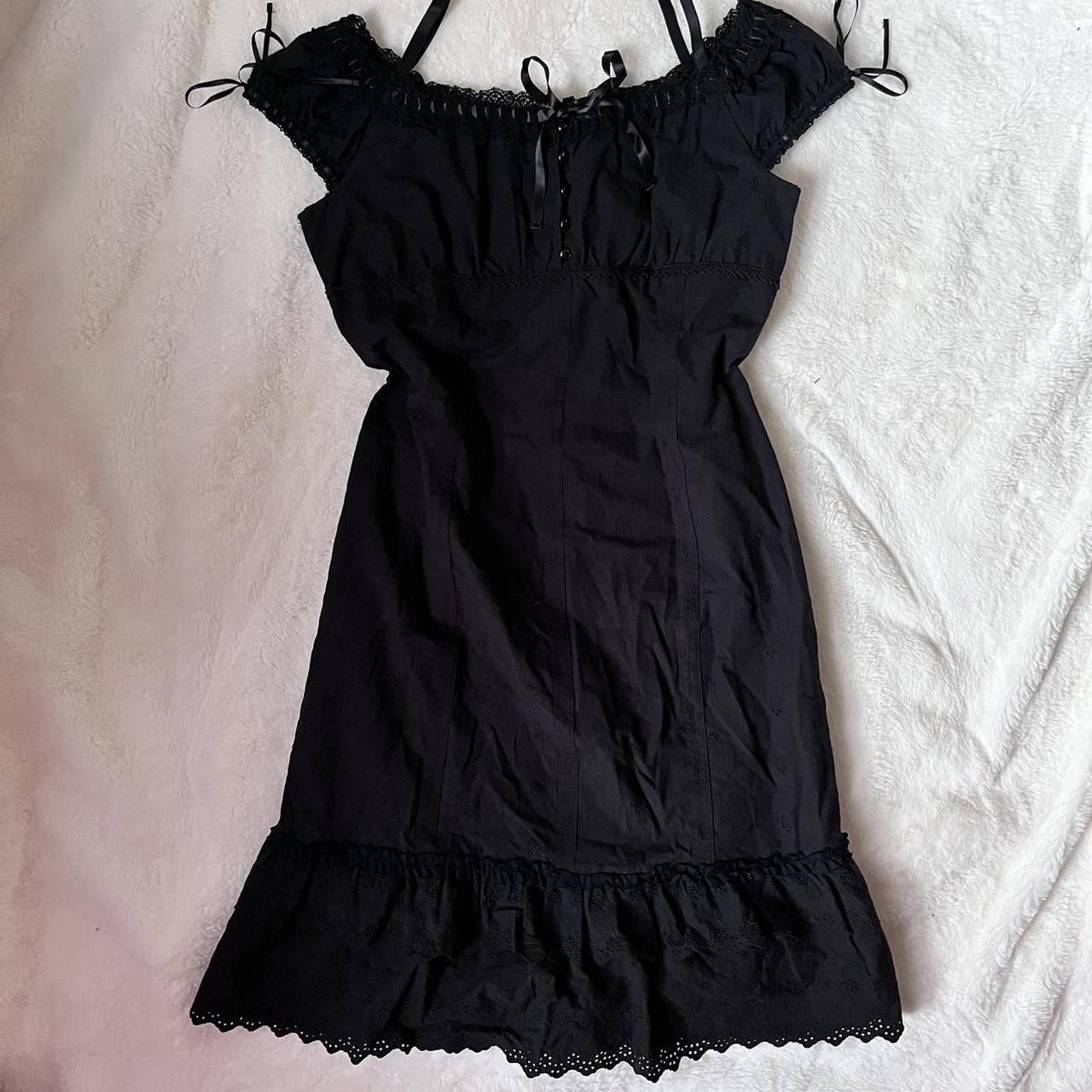 romantic black dress ♡ ミ☆ colour black ミ☆... Depop