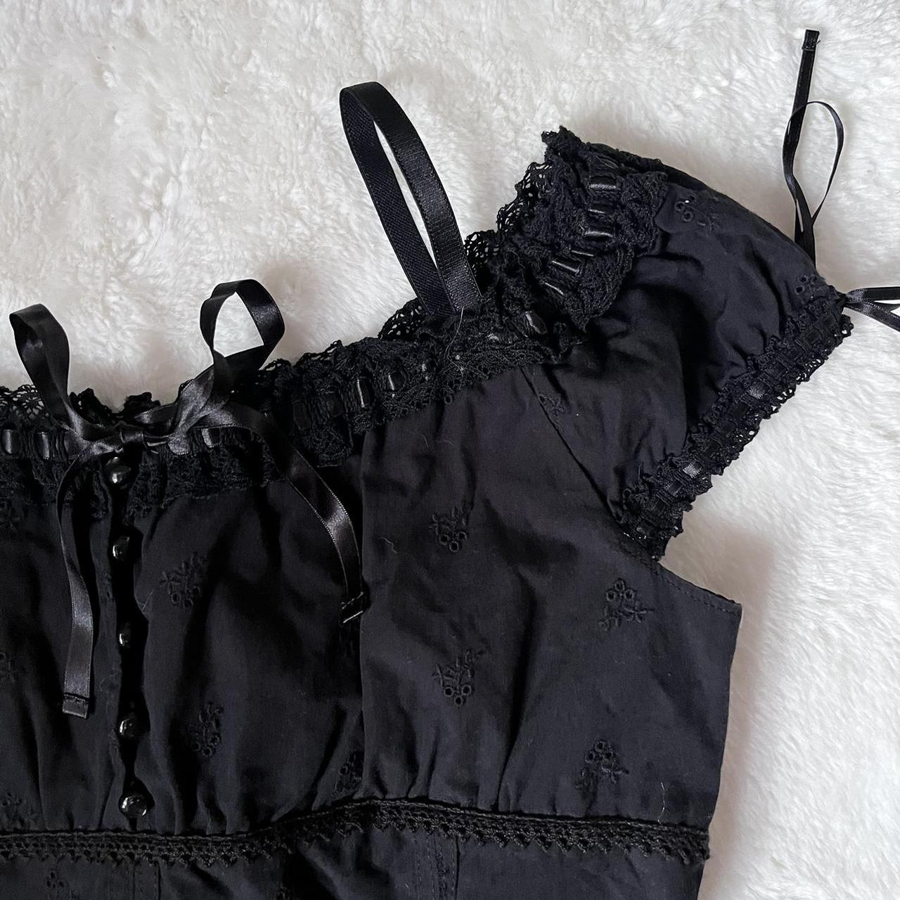 romantic black dress ♡ ミ☆ colour black ミ☆... Depop