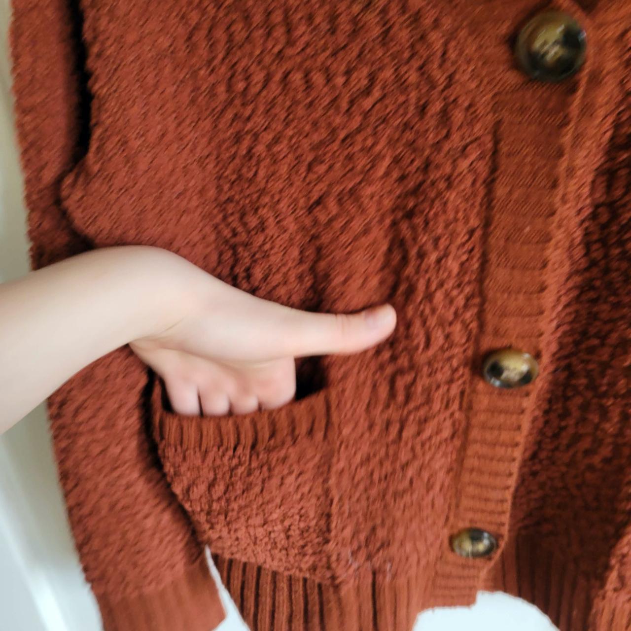 Full Circle Trends Men's Orange Cardigan (2)