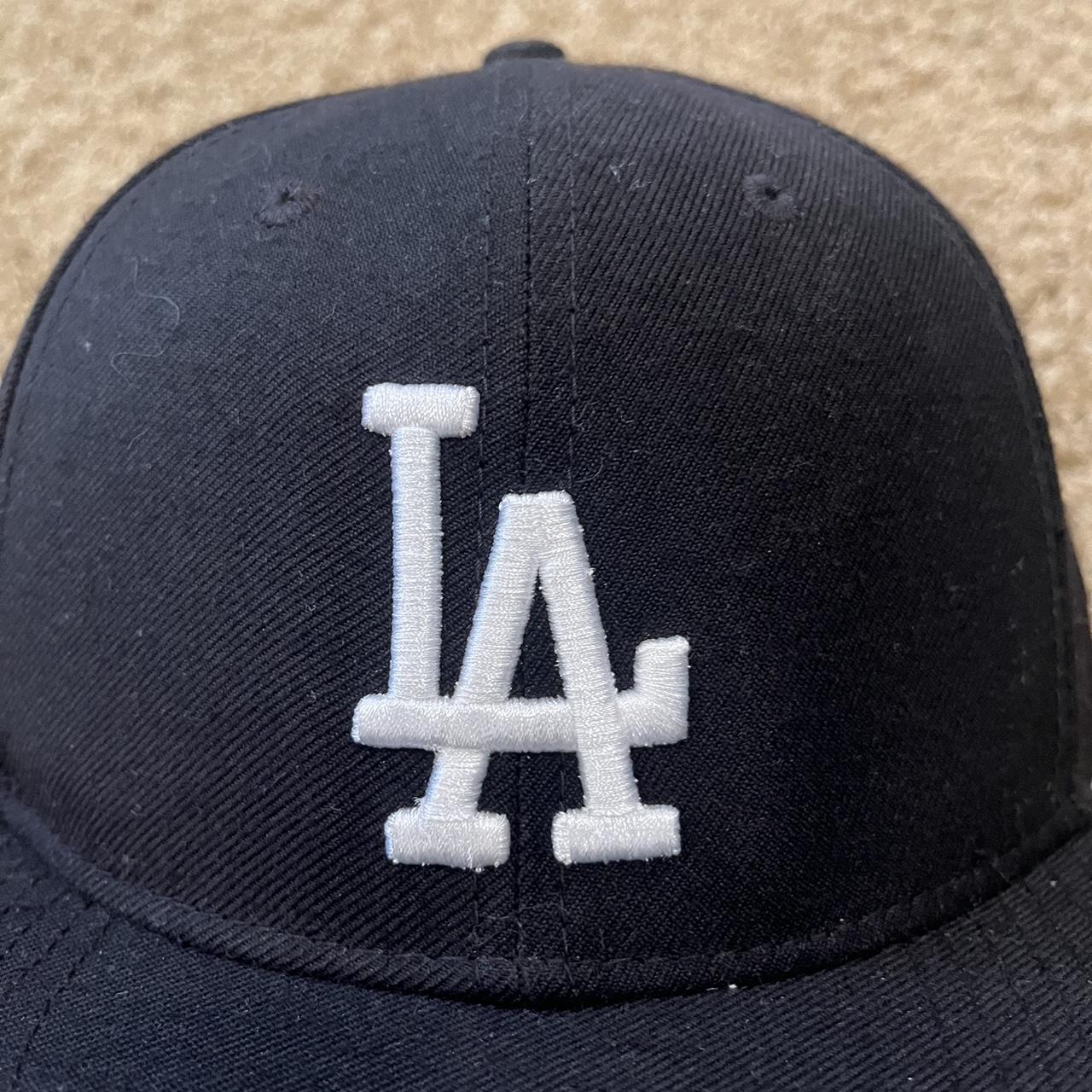 LA Dodgers Hat - Black - ‘47 Brand - Fitted - Depop