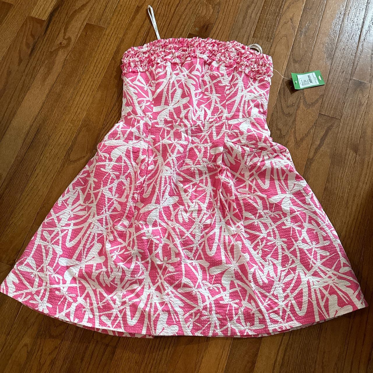 Lilly Pulitzer Women's Pink Dress | Depop