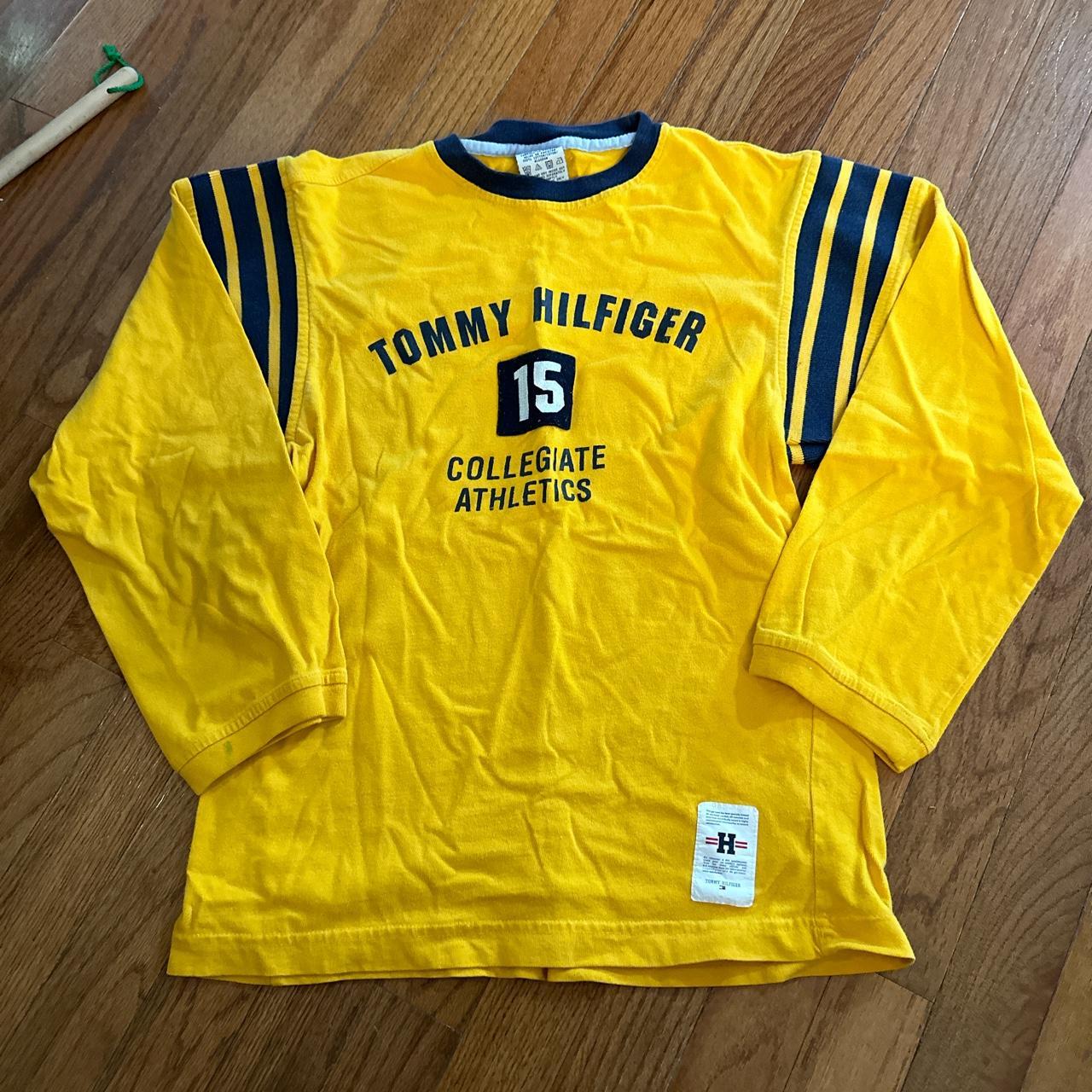 Tommy Hilfiger Yellow T-shirt | Depop