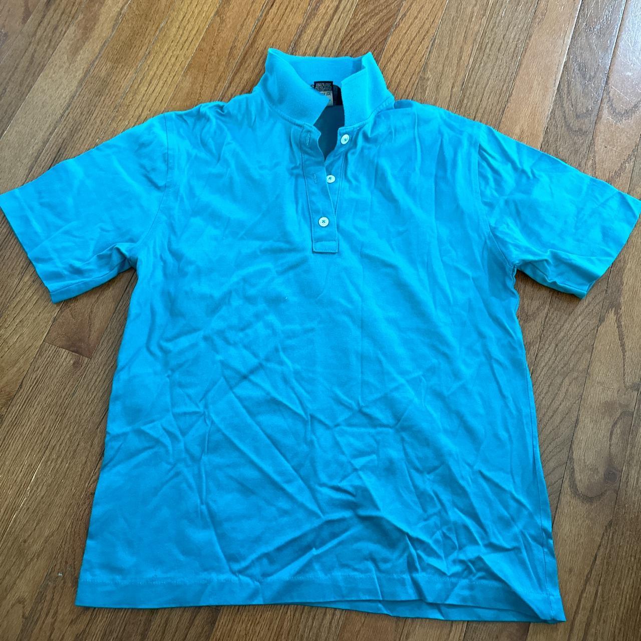 Lands' End Women's Blue Polo-shirts | Depop