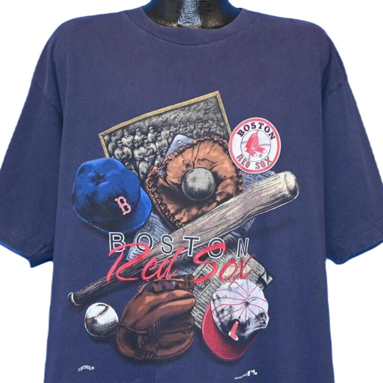 Vintage MLB Boston Red Sox Navy T-Shirt Large