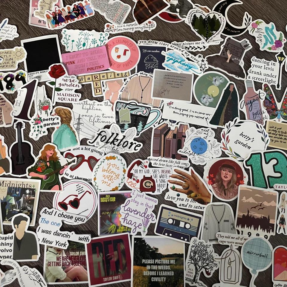 Taylor Swift lover sticker pack! Includes 3 stickers - Depop