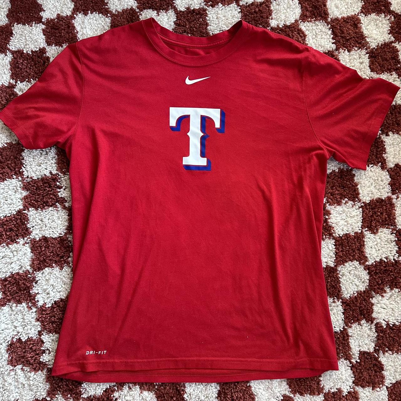 Nike DRI-FIT Texas Rangers T Shirt size Size X-Large - Depop