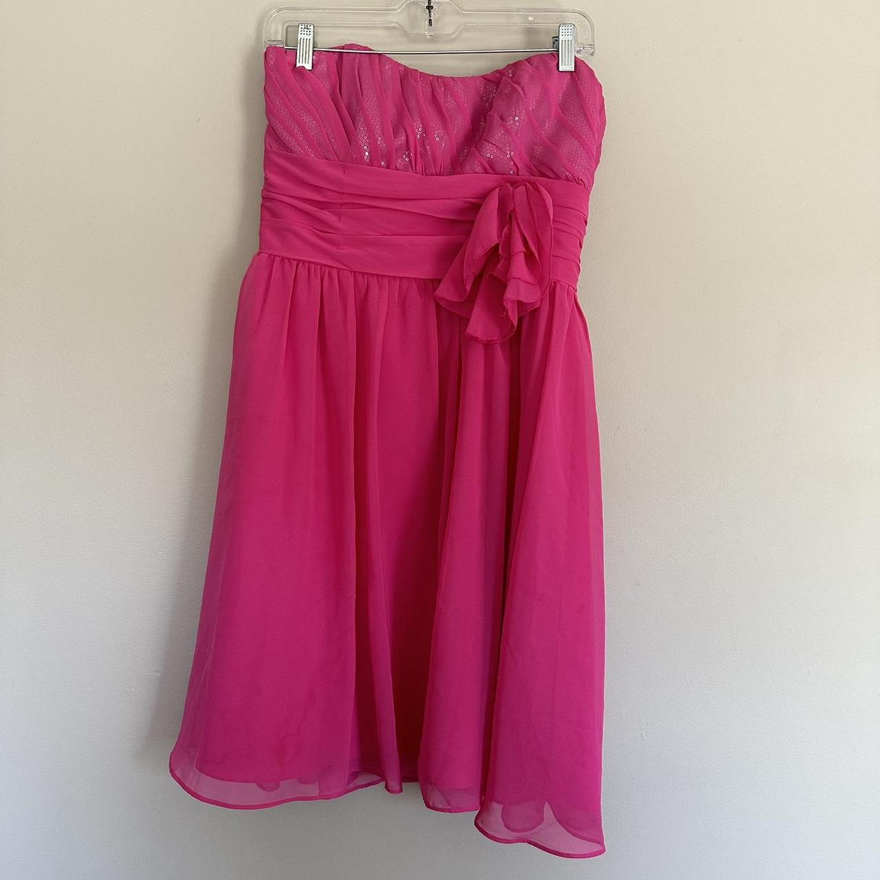 Alfred angelo pink evening dress party cocktail... - Depop