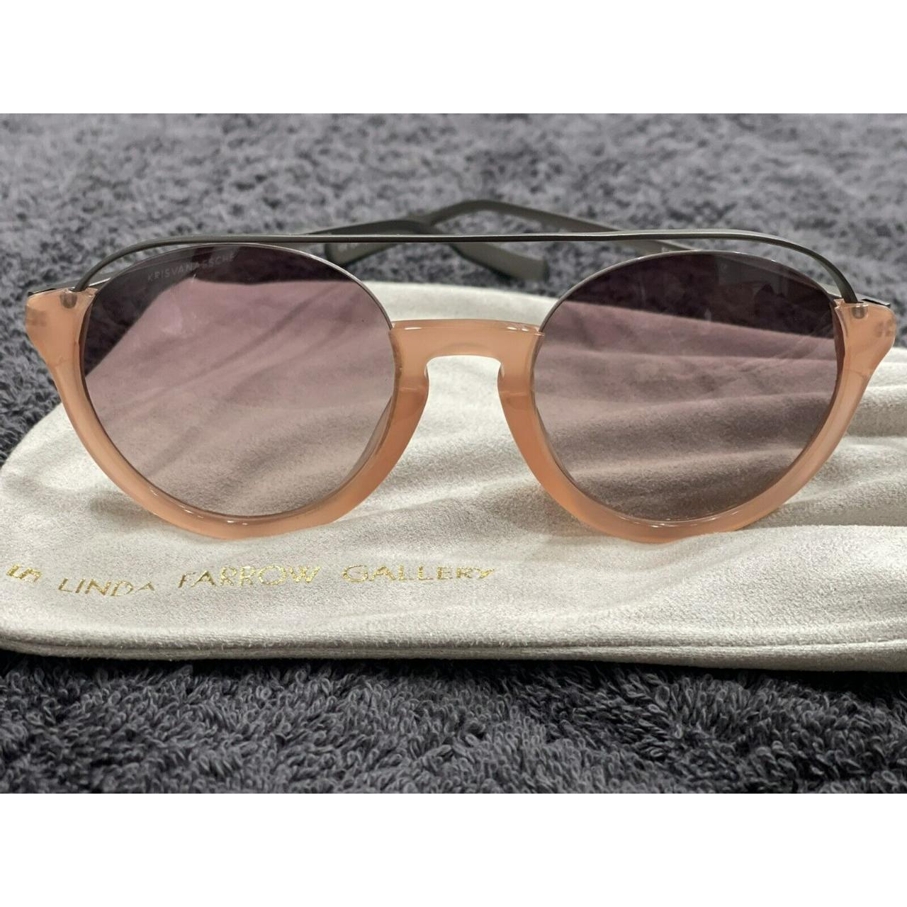 Linda Farrow Women S Brown Sunglasses Depop