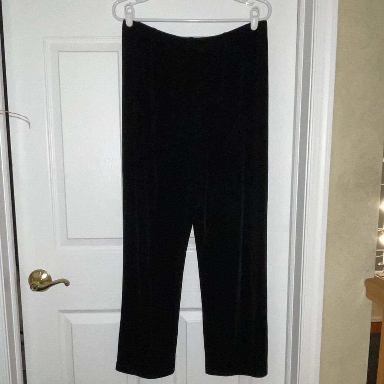 Chicos travelers tan slinky knit pull on pants size - Depop