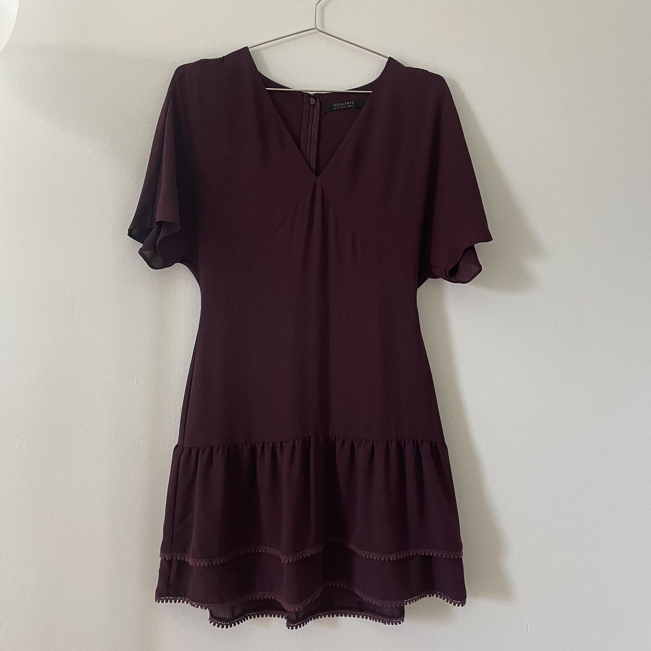 All saints 2025 burgundy dress