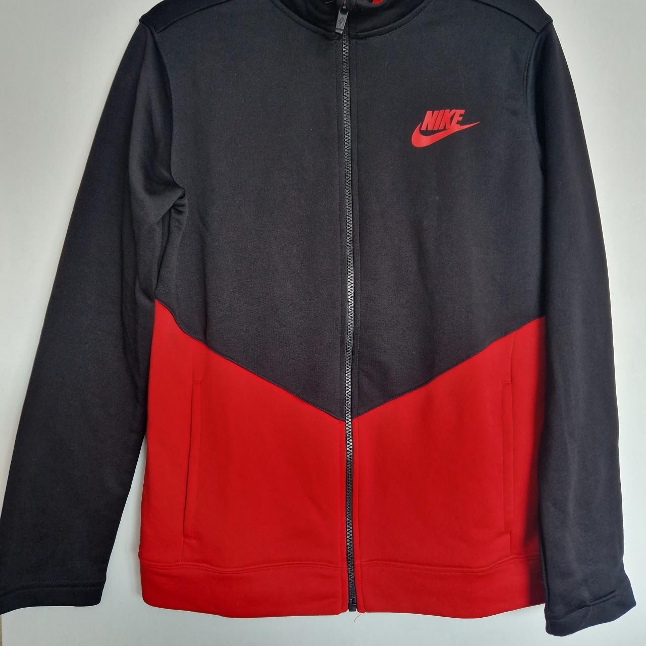 Boys Nike tracksuit black and red. Excellent... Depop