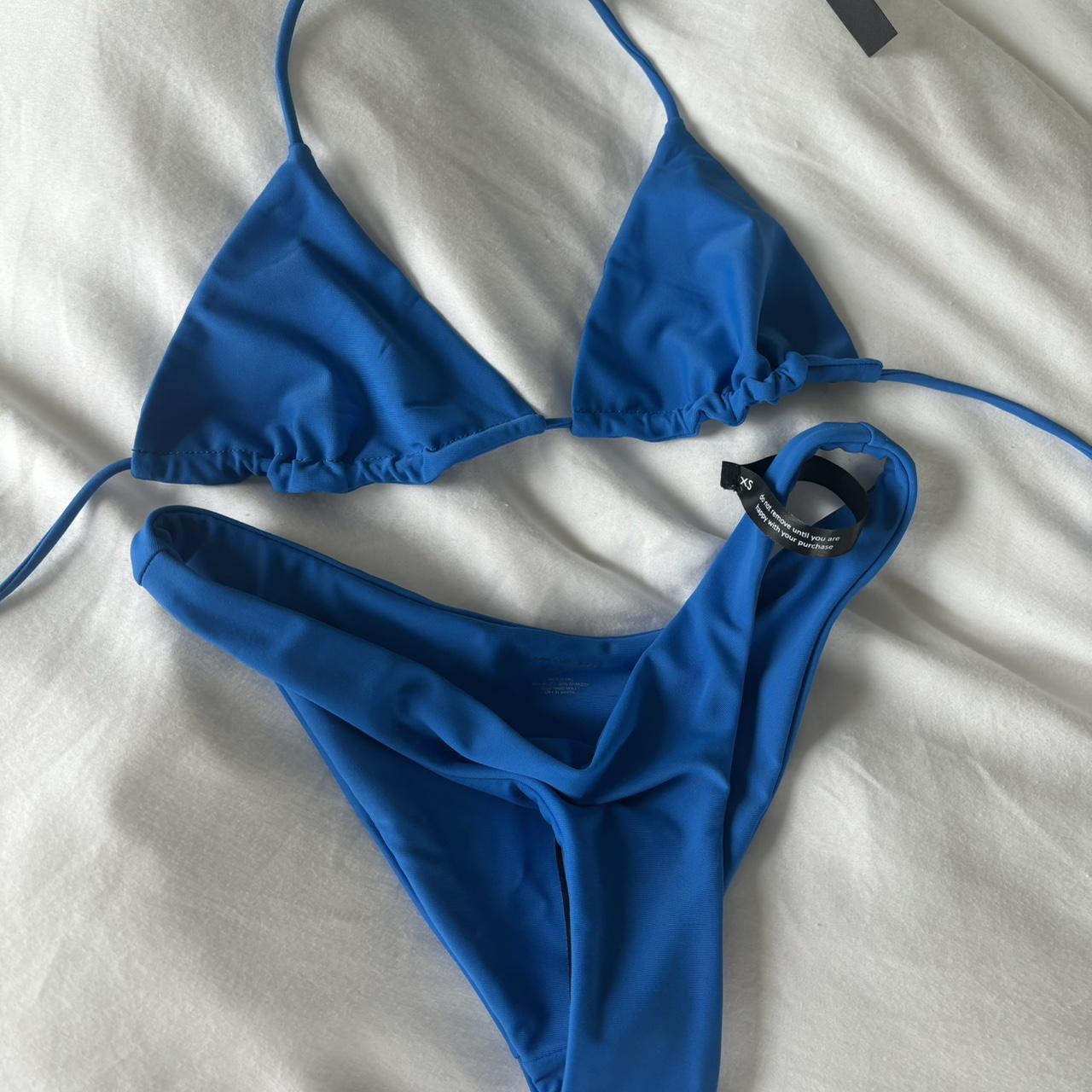 Ark Swimwear Royal Blue Swimsuit Bottoms Royal Blue Ruched Bikini