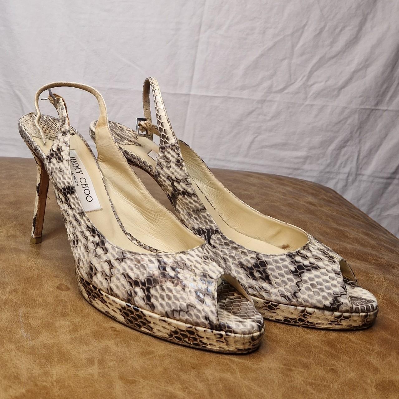 Snake skin Jimmy choo heels #designer #jimmychoo #heels - Depop