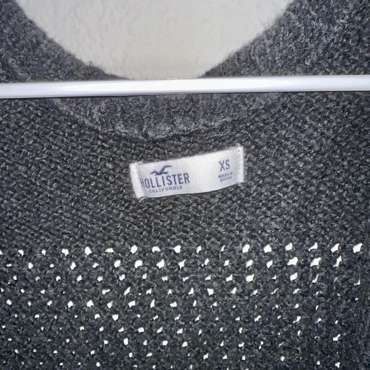 Hollister Black Slouchy OpenStitch Cardigan Size... Depop