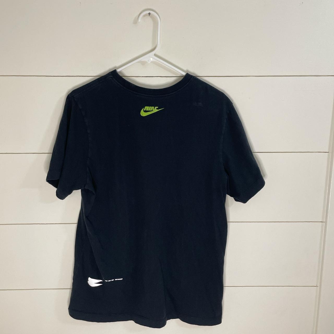 multi colored nike shirt
