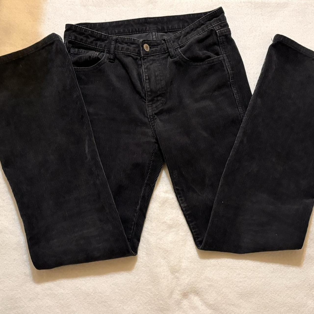 Jbrand corduroy skinny jeans. Solid black color. Mid - Depop