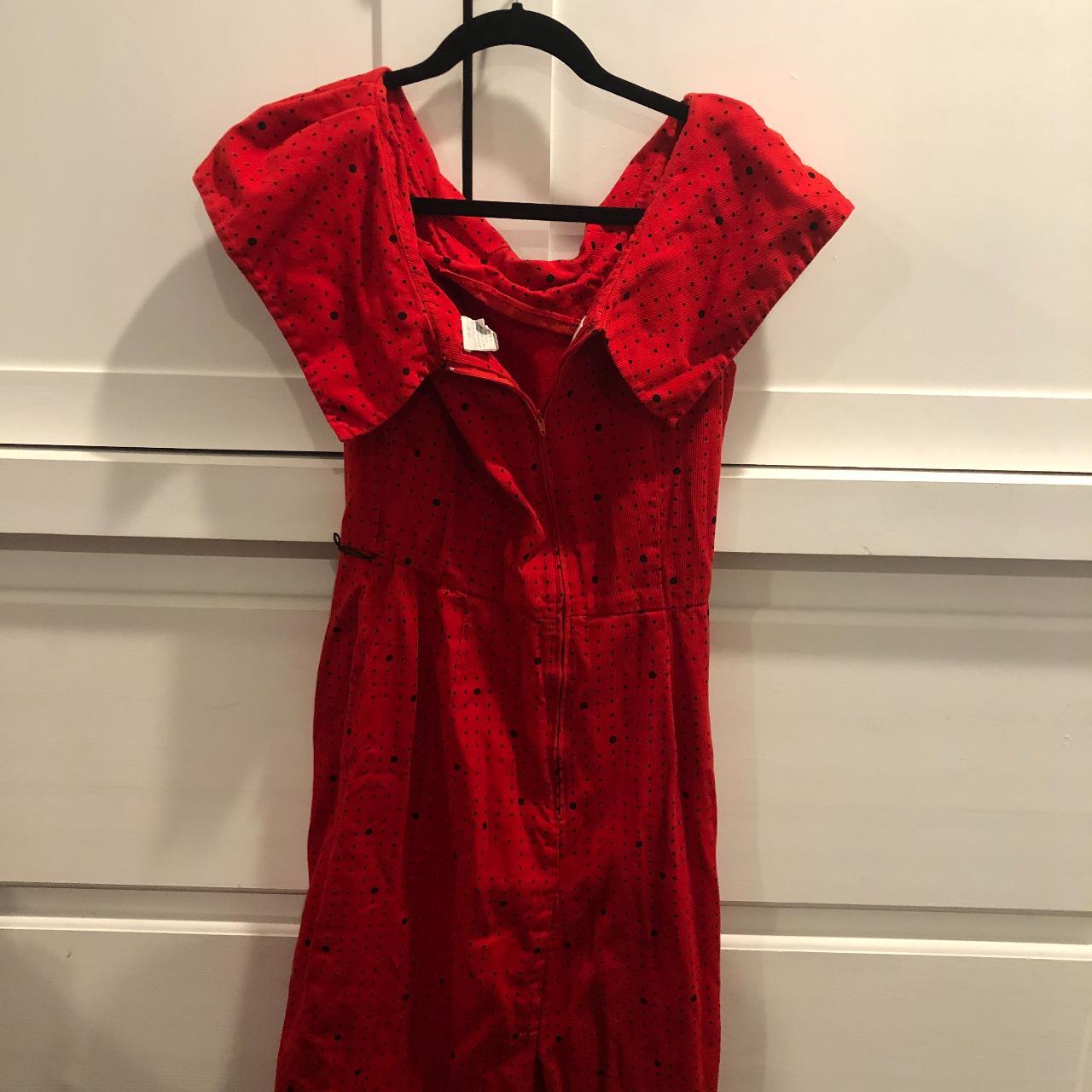 Liz Claiborne Women S Red And Black Dress Depop