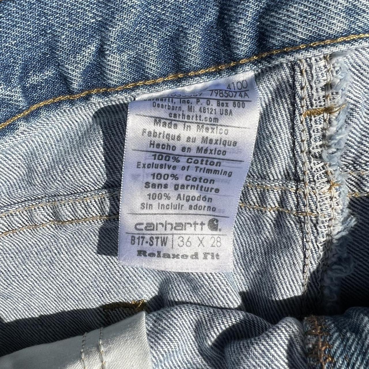 carhartt relaxed light wash jeans men’s size 36x28 -... - Depop